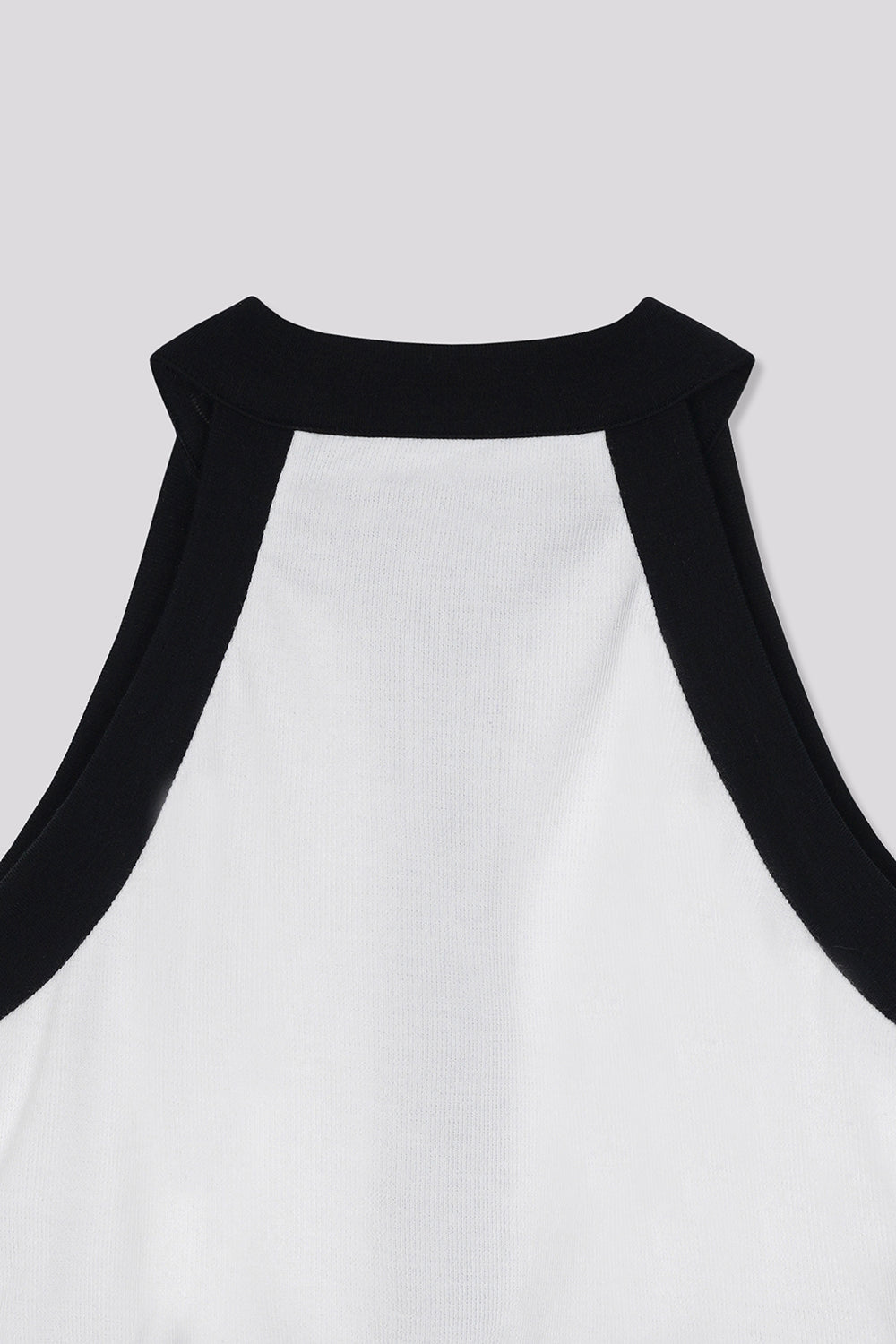 Halterneck Warmer Top White