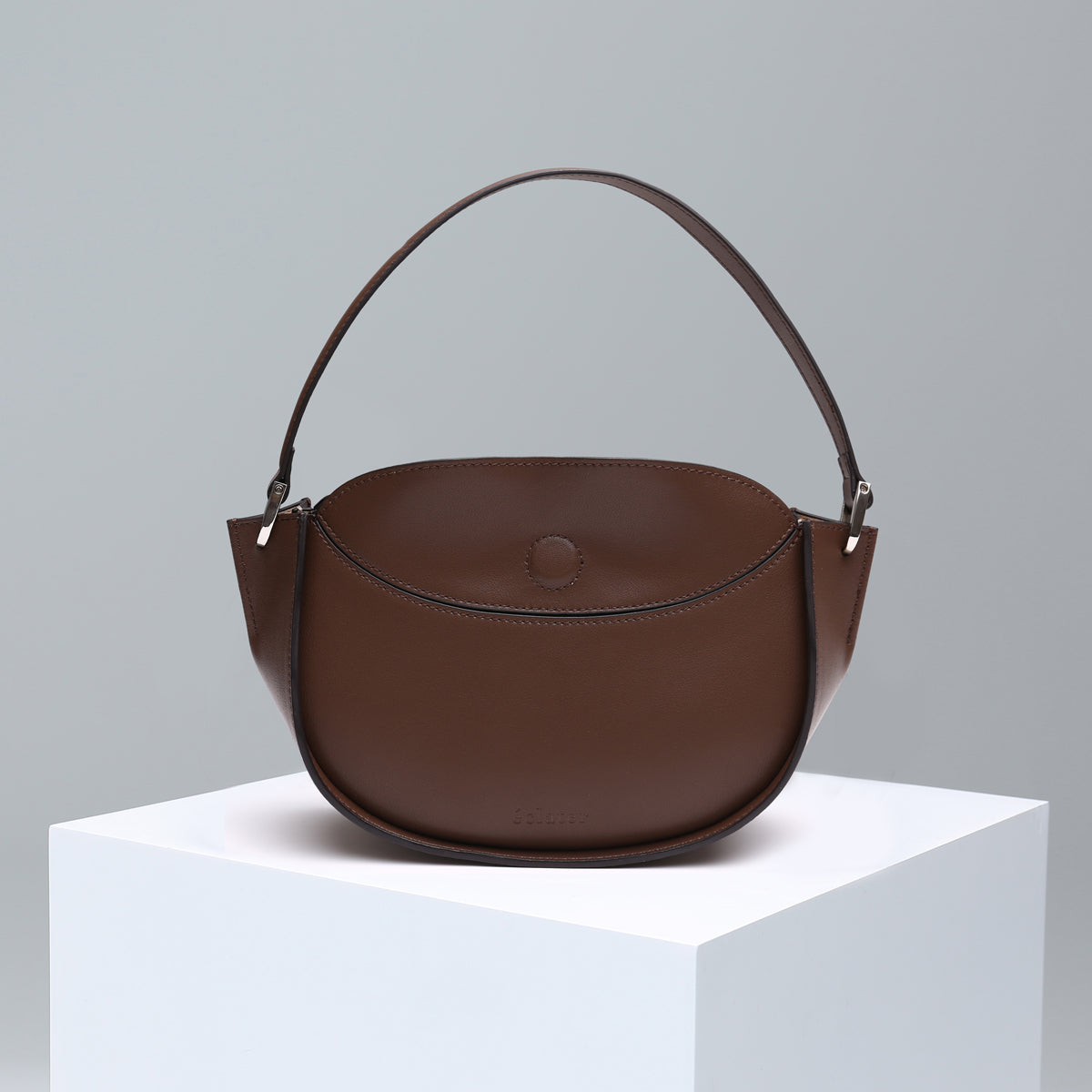 Moon Leather Handle Bag