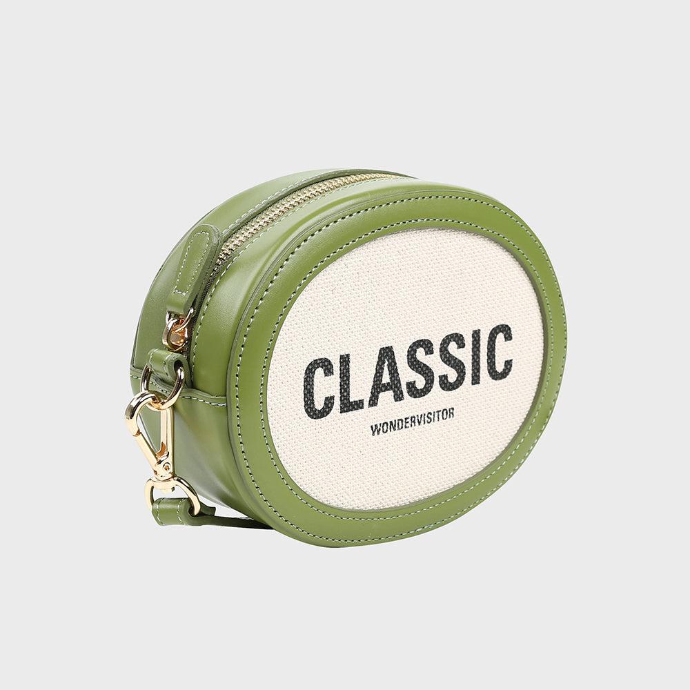 Classic oval mini cross bag [Olive]
