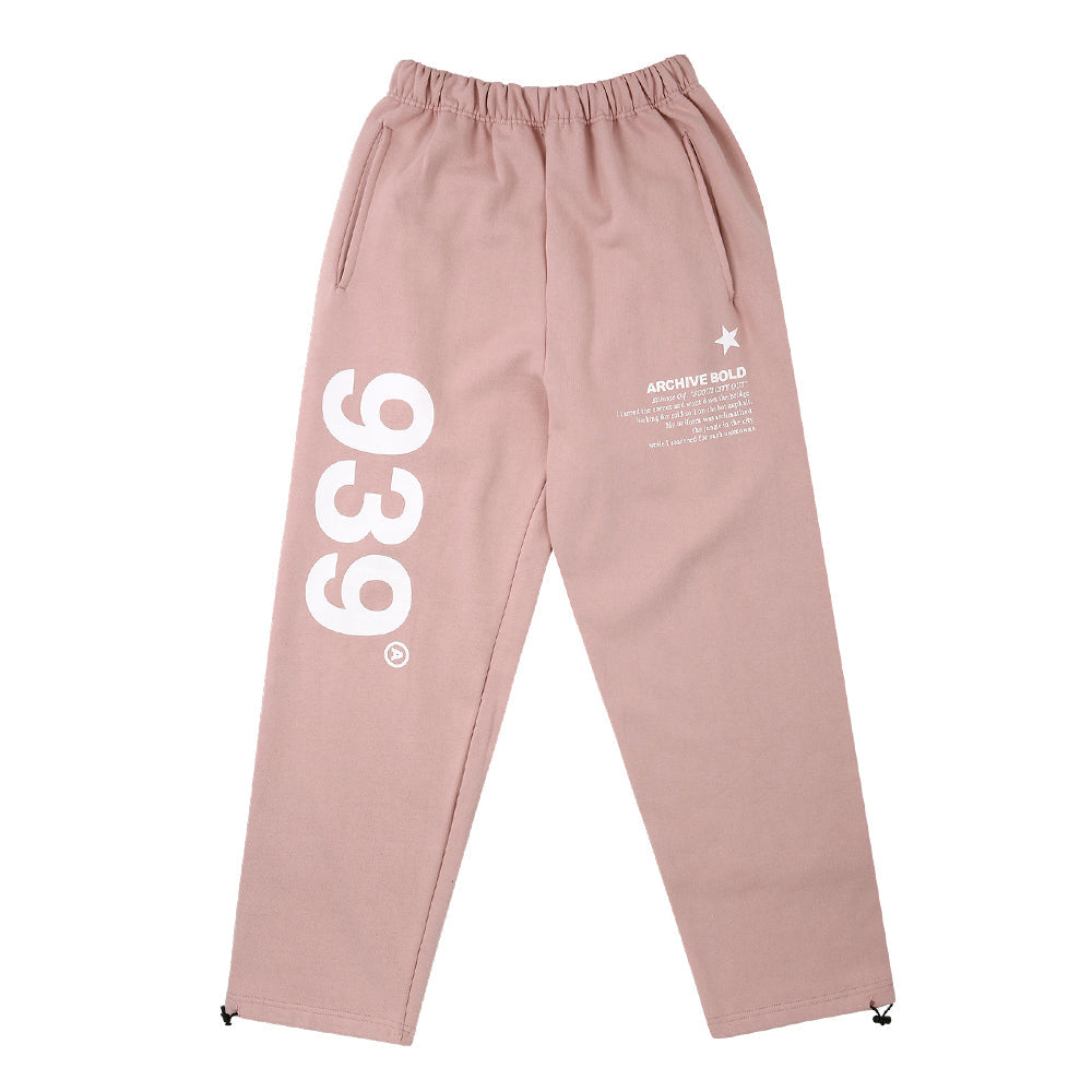 939 LOGO SWEAT PANTS (PINK)