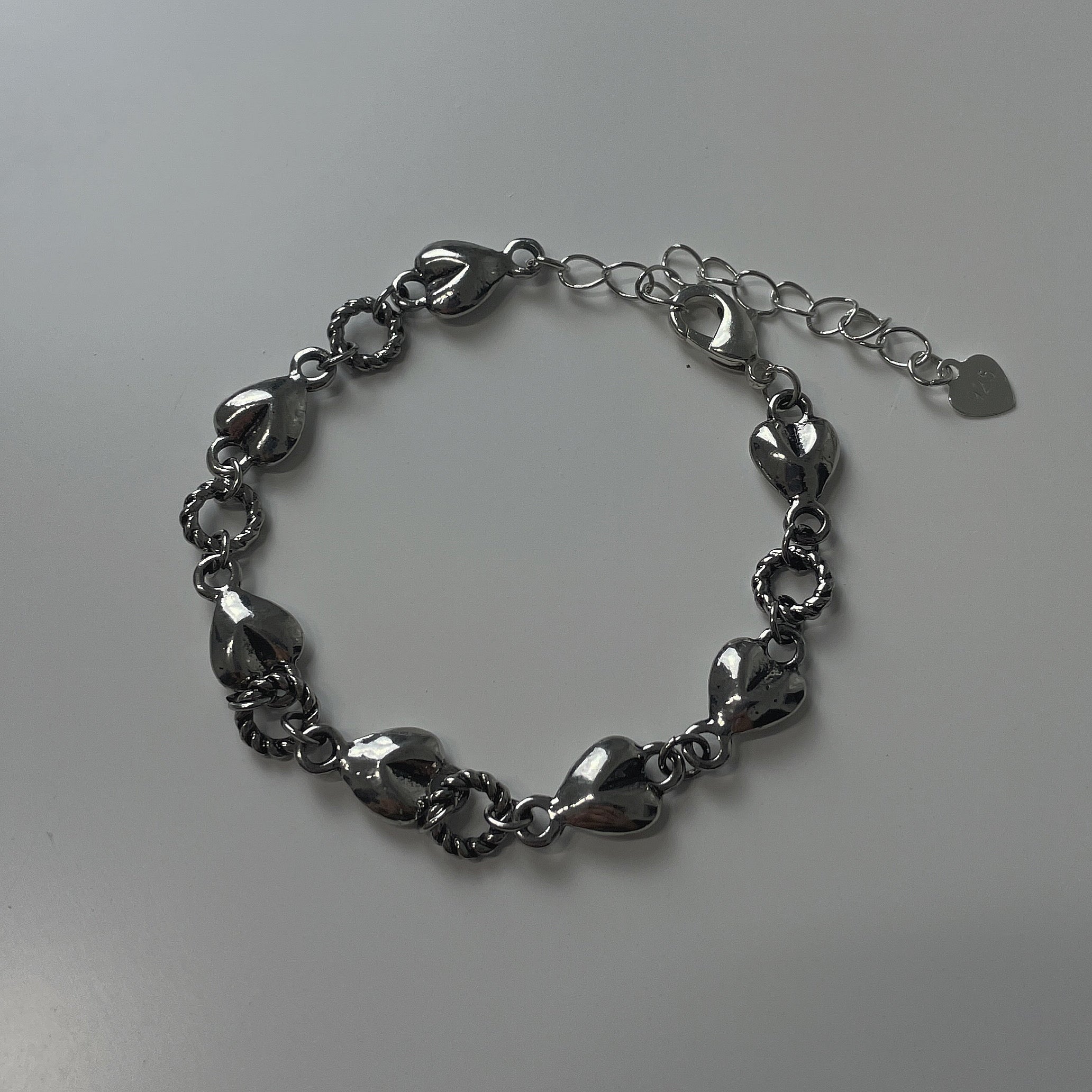 heart ring bracelet (925silver)