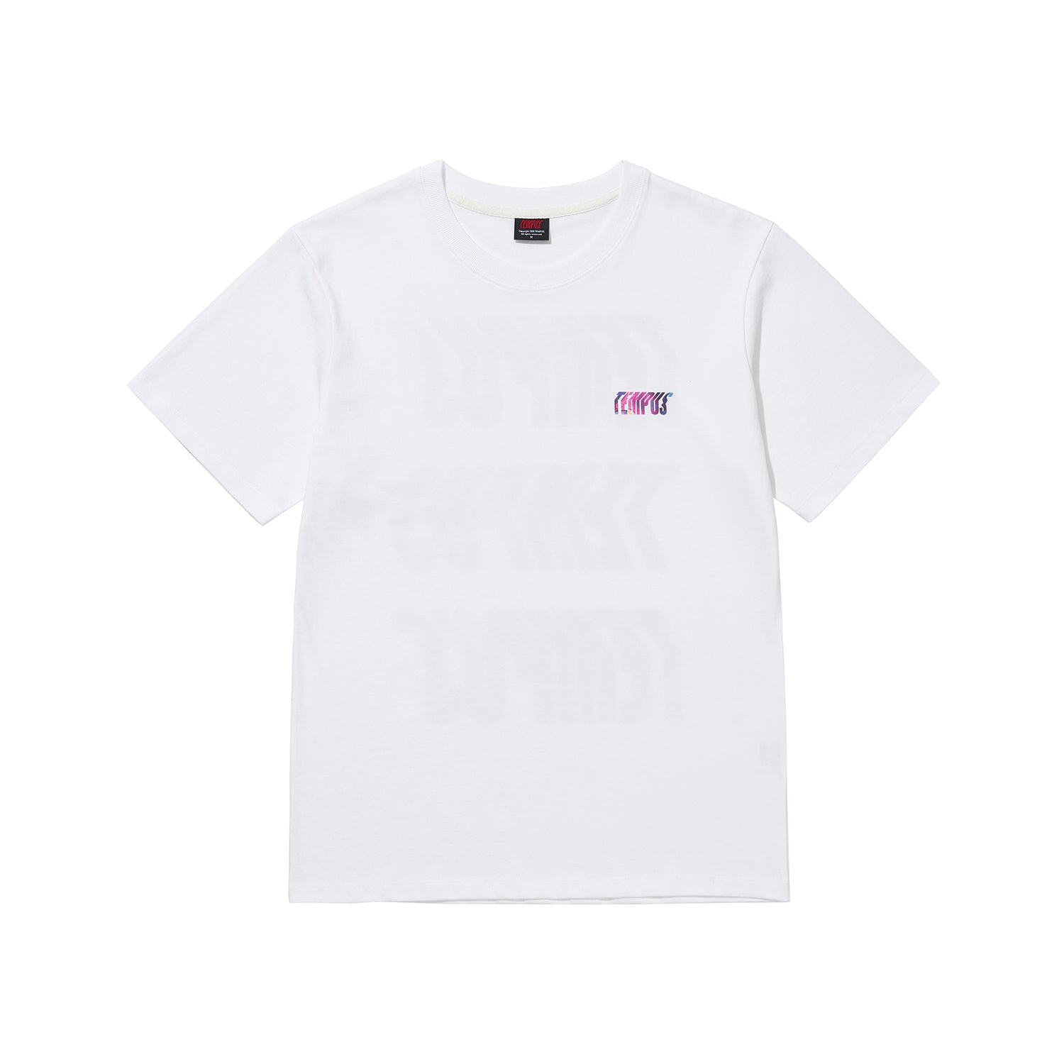 IRIDESCENT MARBLE LOGO T-SHIRTS [WHITE]