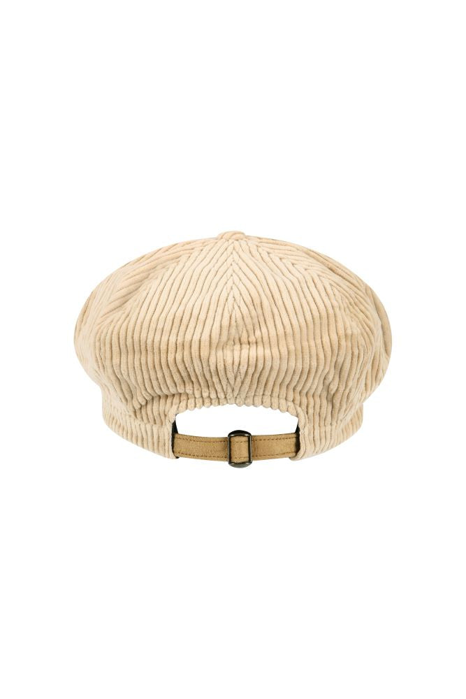 Corduroy newsboy cap