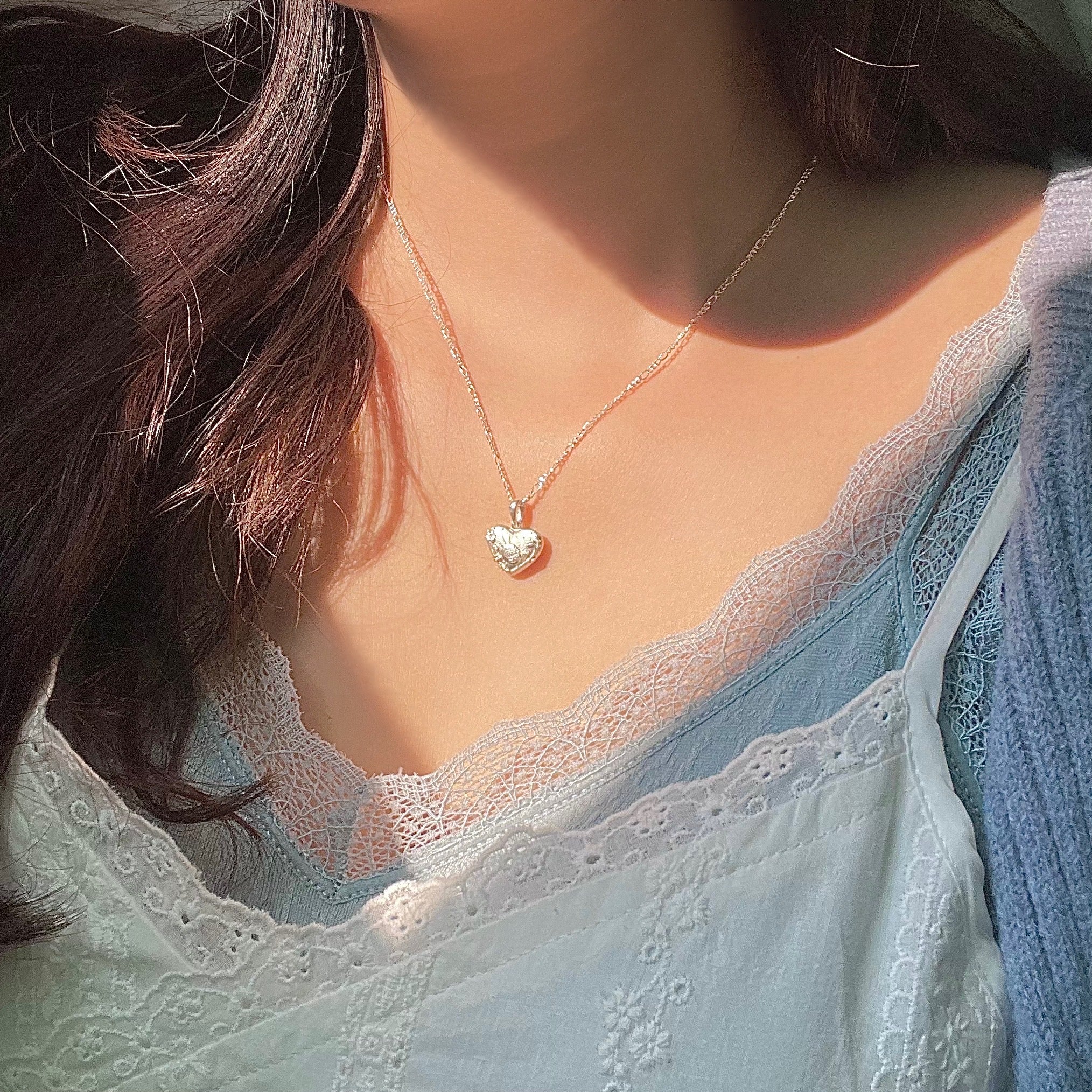Sun & Moon silver necklace