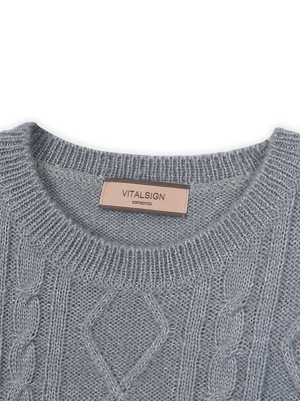 Color Line Twisted Knit (Gray)