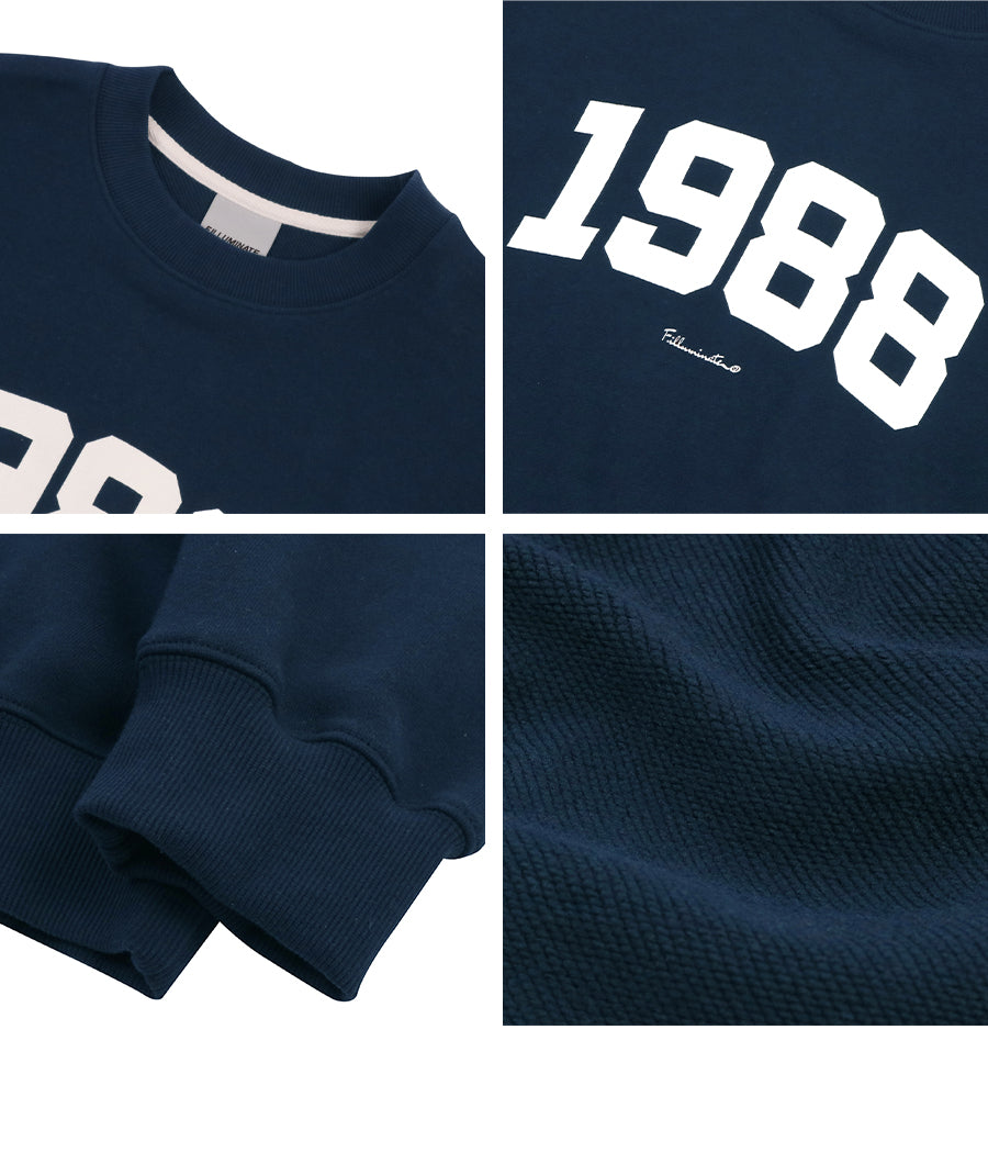 Overfit 1988 Sweat Shirt-Navy