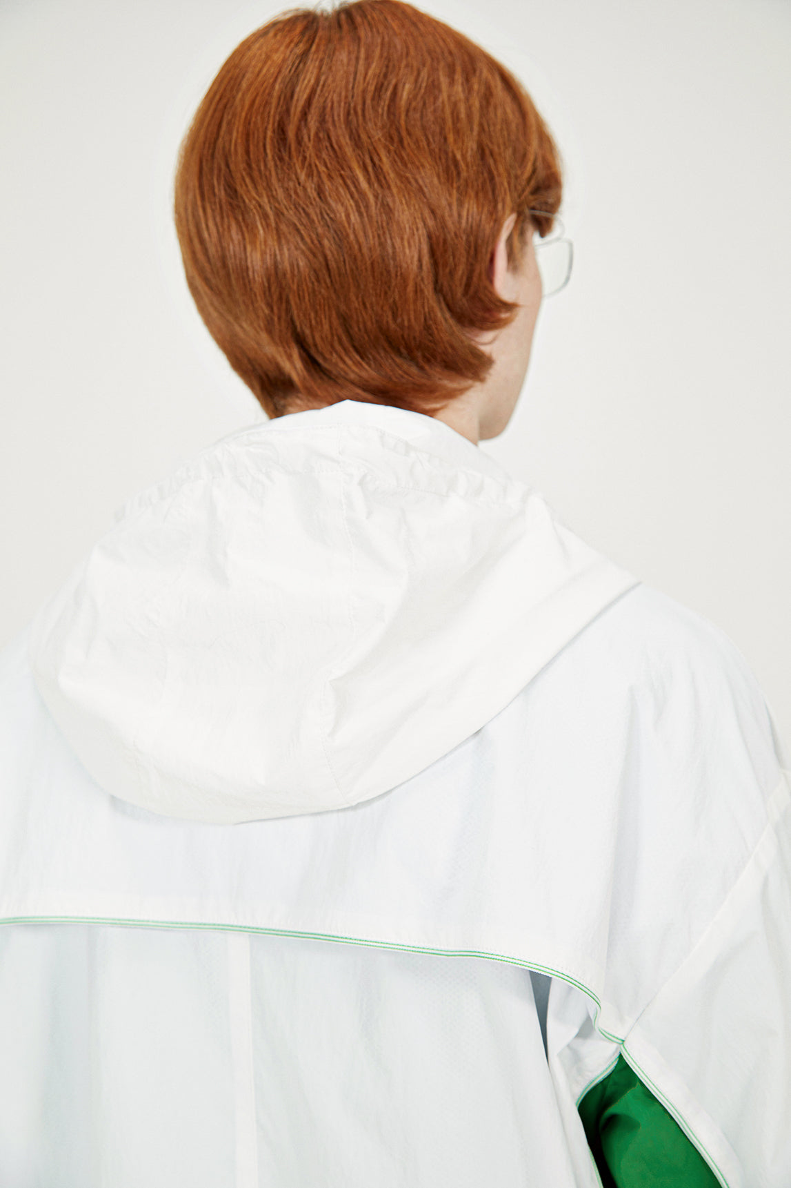 Geometry track jacket (Cloud white)