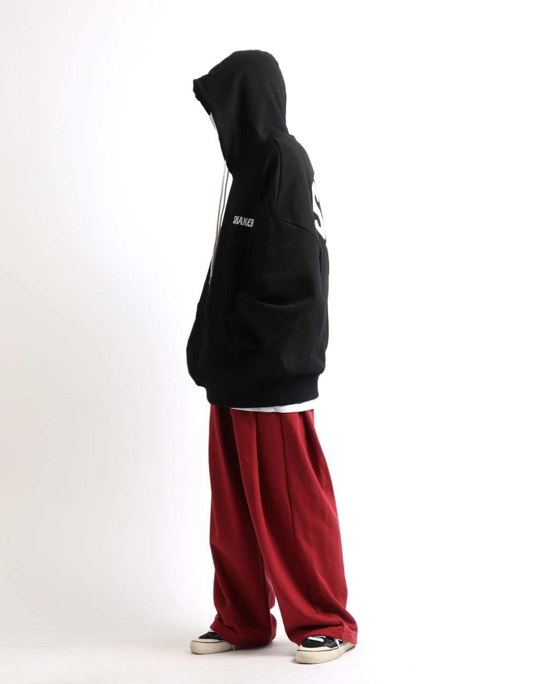 Wide fit bendable side two-tuck pants_3color