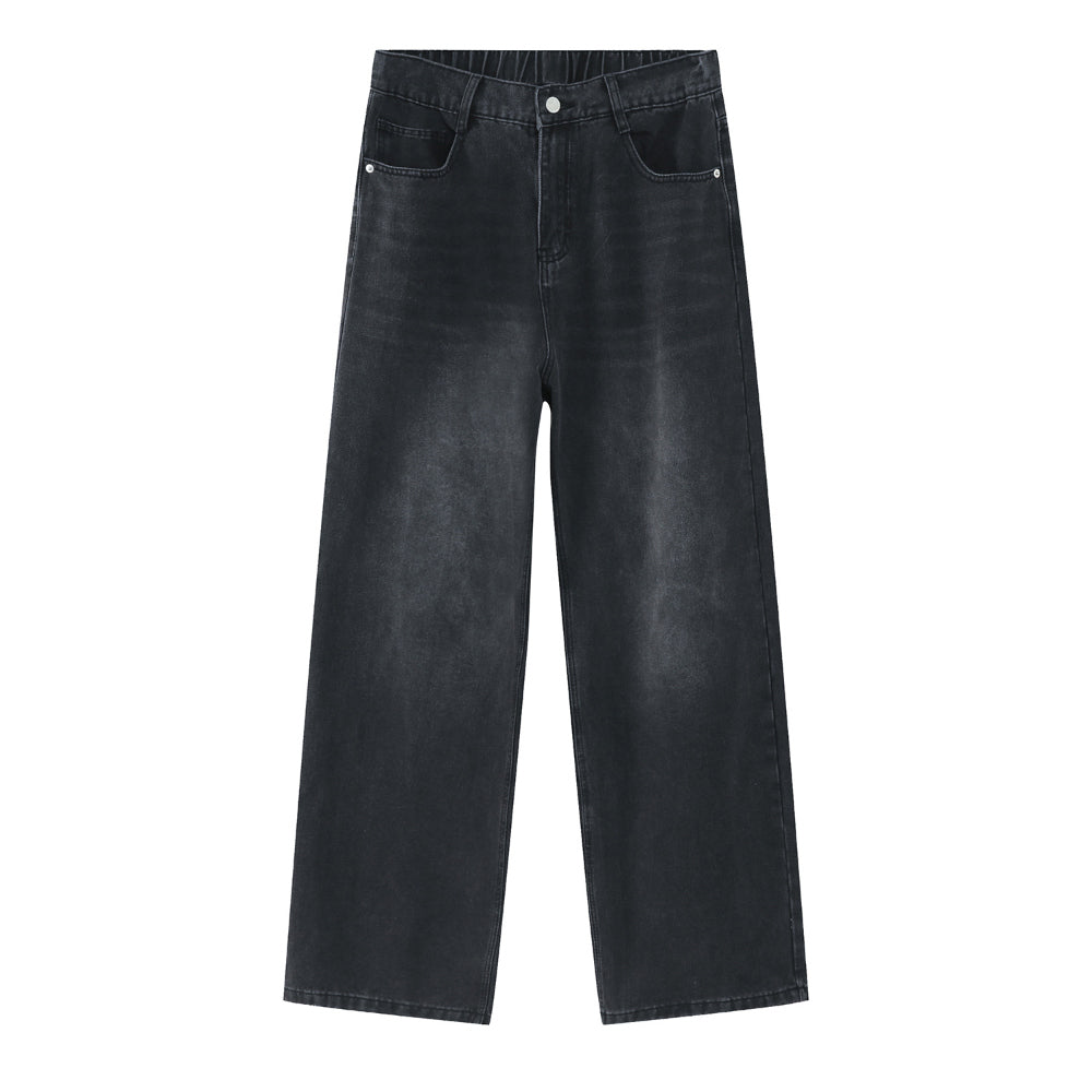 Long wide fit denim pants