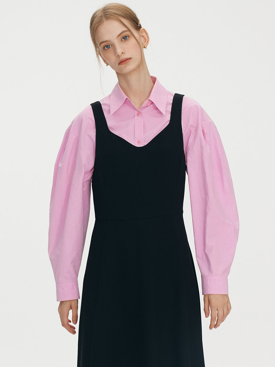 Volume sleeve shirts - Pink