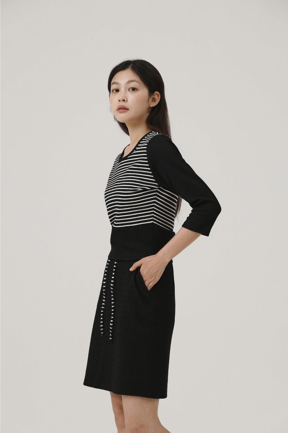 STRIPE STRING SKIRT (2color)