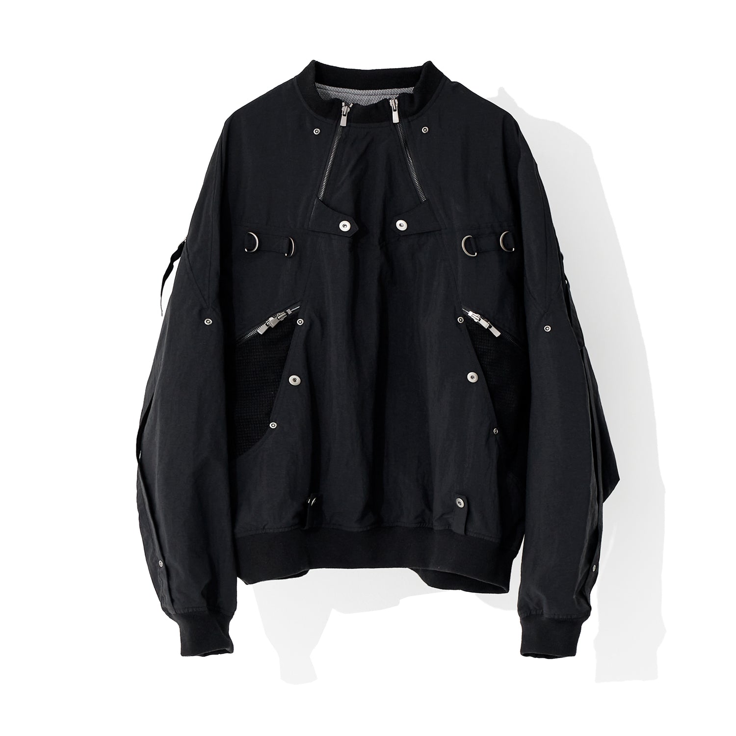 MULTI FUNTIONAL  ZIP PULLOVER JACKET_BK