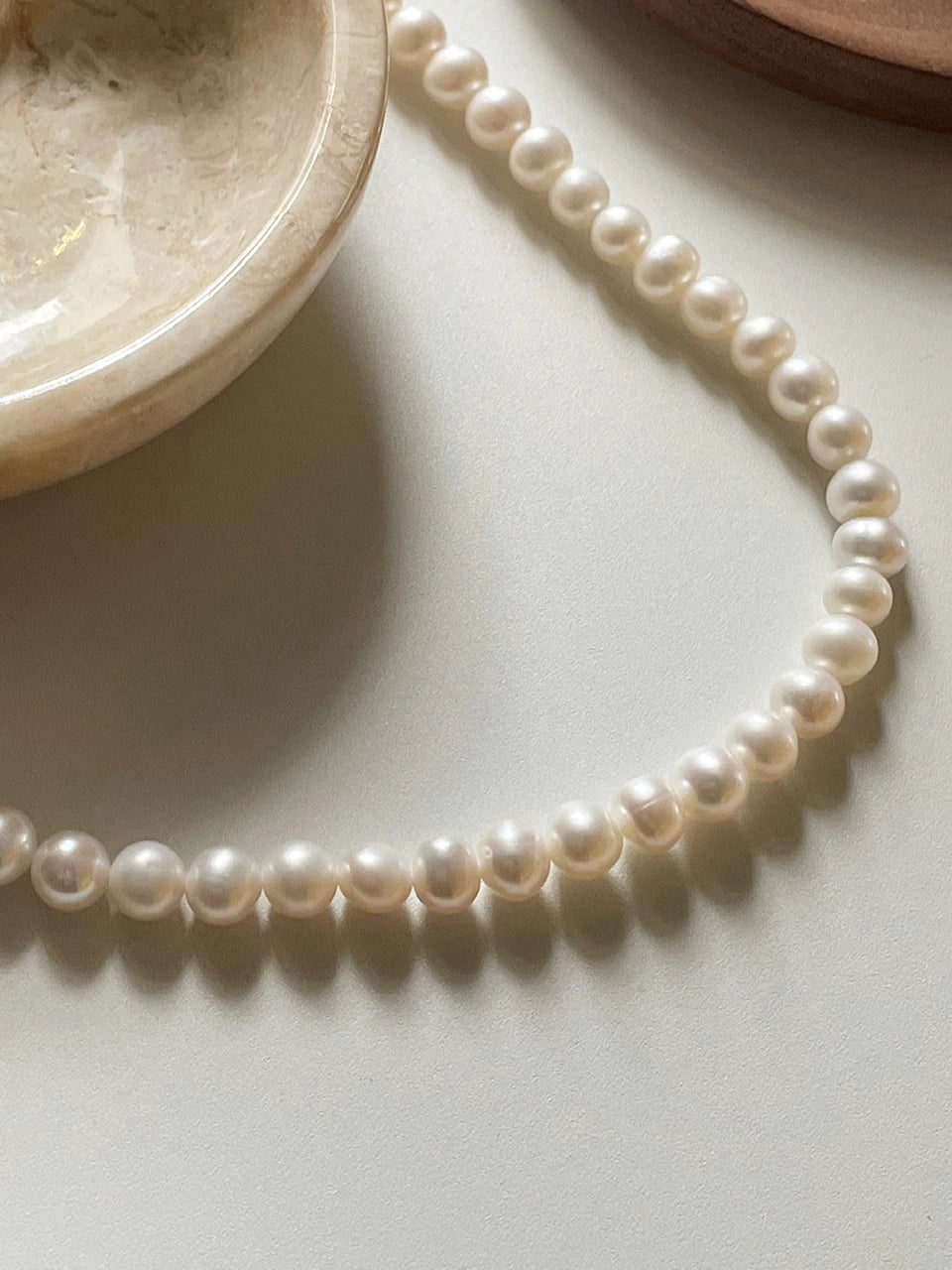 oar Classic Round 8mm Pearl  Pearl Necklace