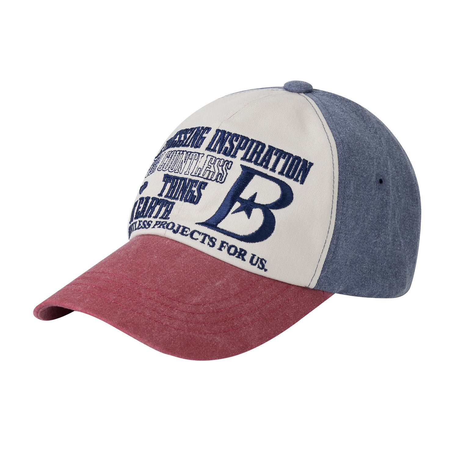 b logo ball cap [red]