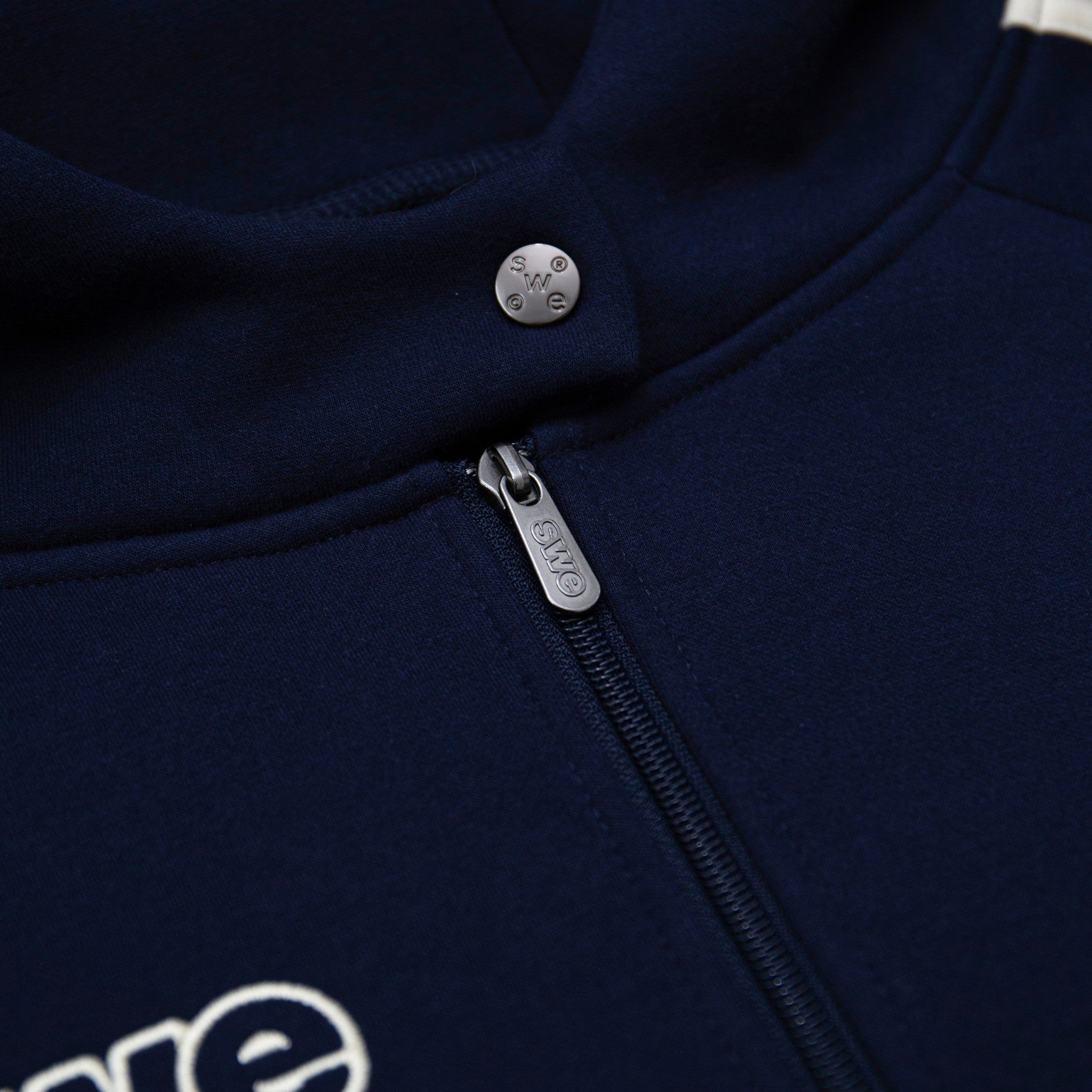 WAVELINES ZIP HOODIE - NAVY