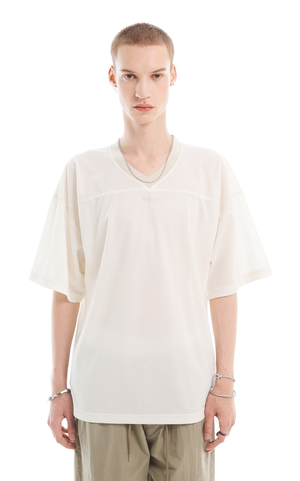 MESH JERSEY T-SHIRT_CREAM