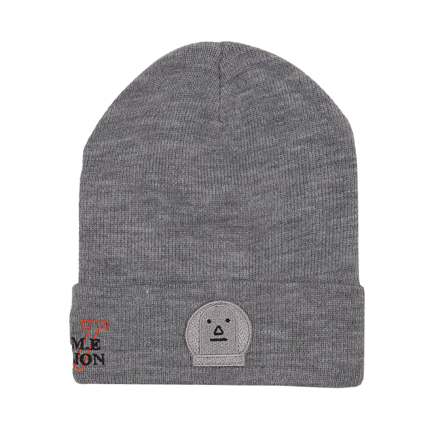 リブニットビーニー[UNISEX] RIBBED-KNIT BEANIE (Grey)