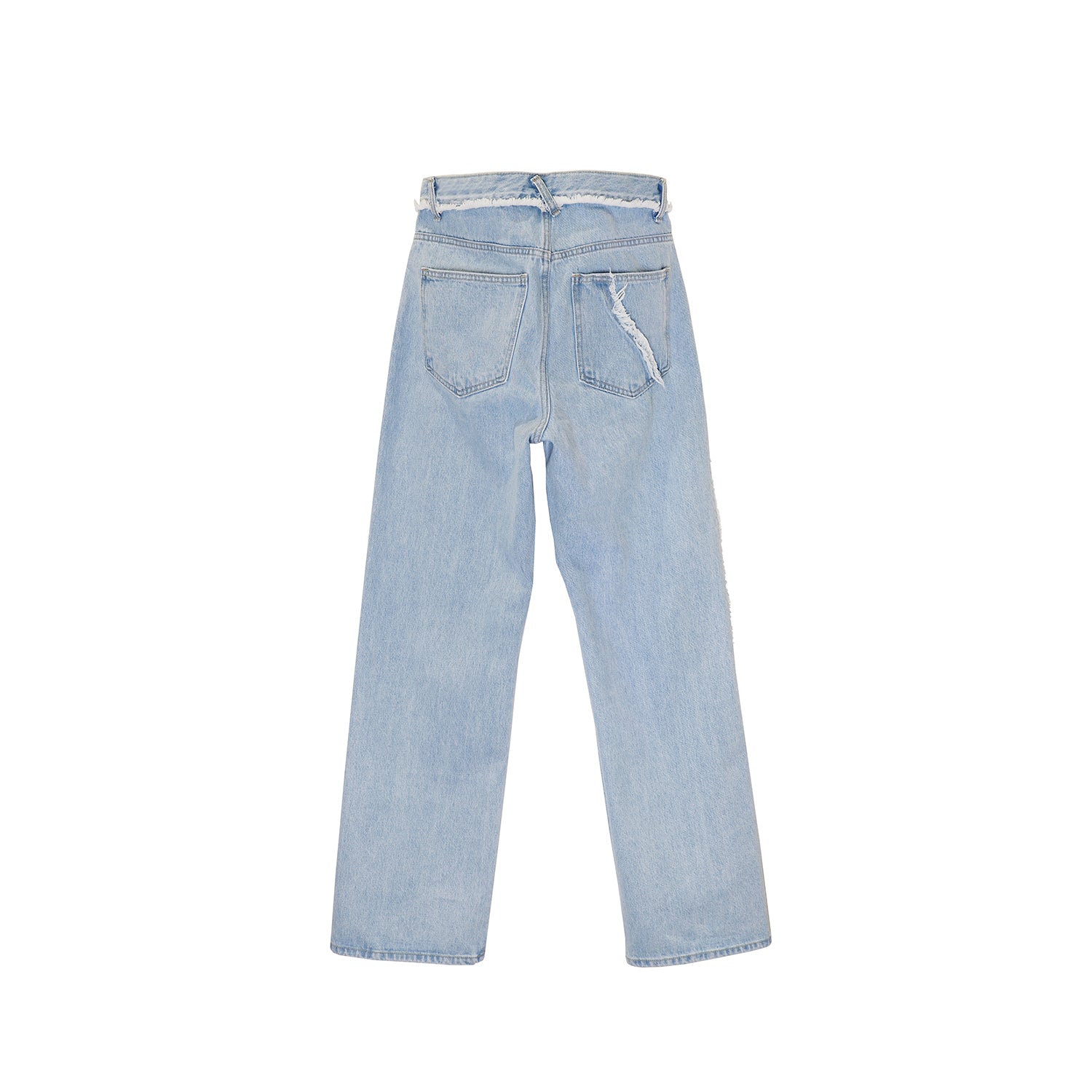 Curved Side Line Denim / Light Blue