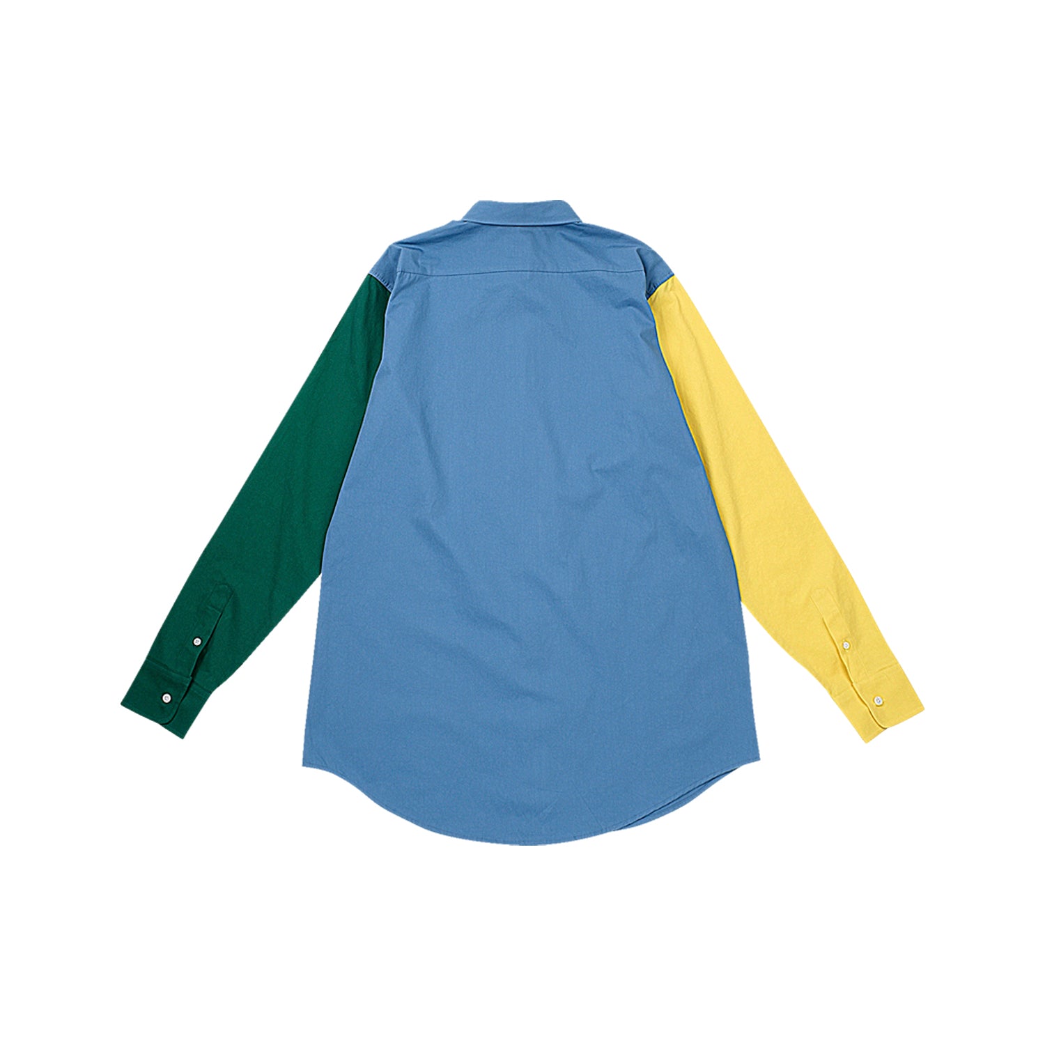 カラーブロックシャツ[[UNISEX] Colour-Block Shirt (Blue)