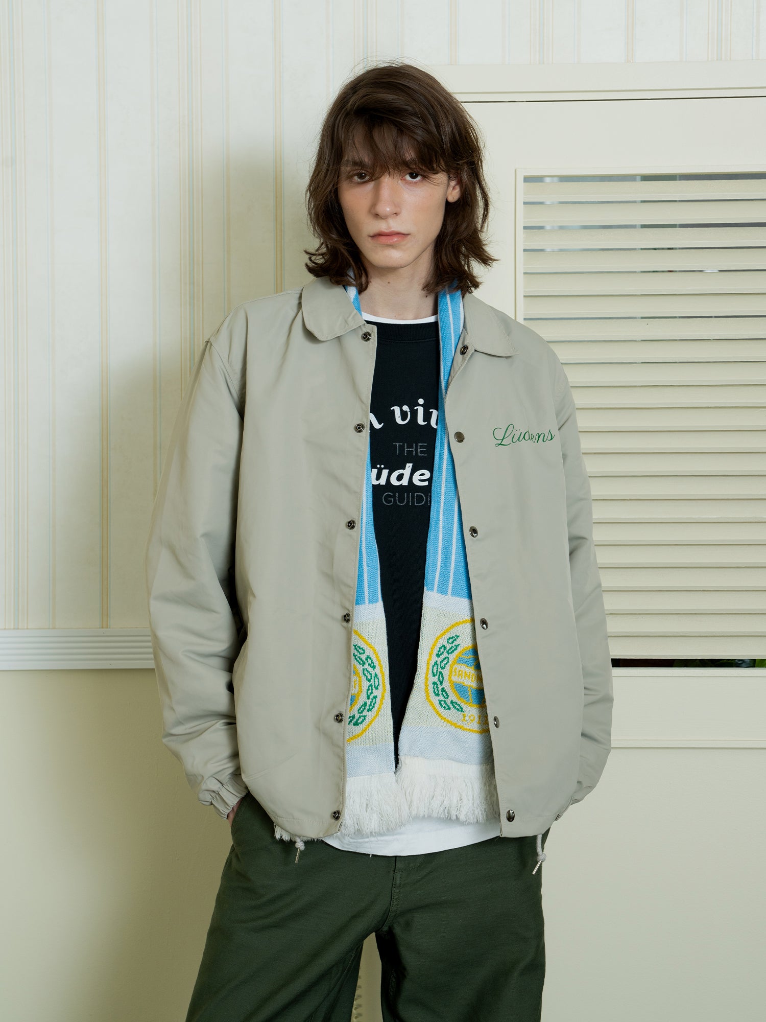 Ludens Coach Jacket_Sand Khaki