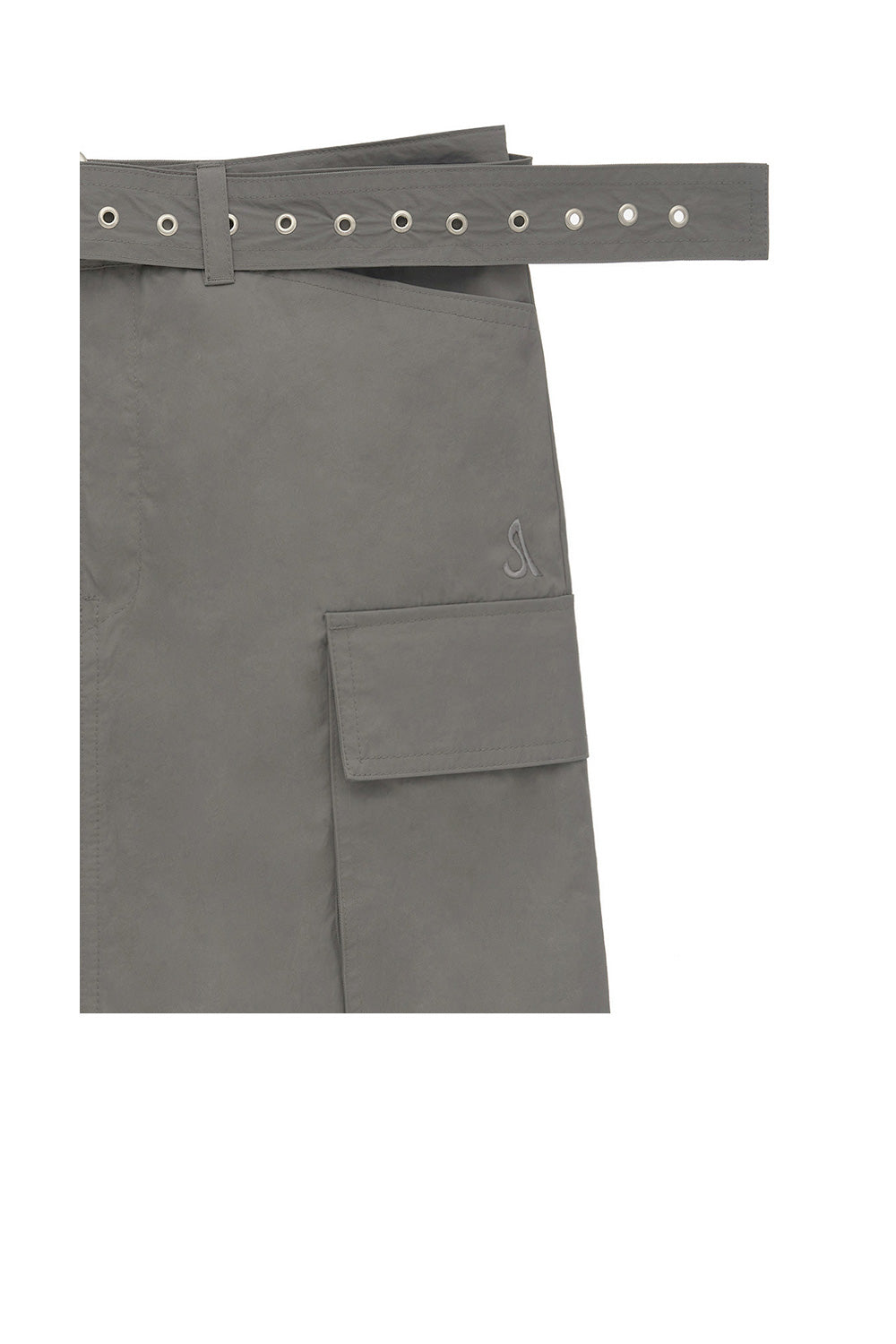 CARGO SKIRT (KHAKI-GREY)