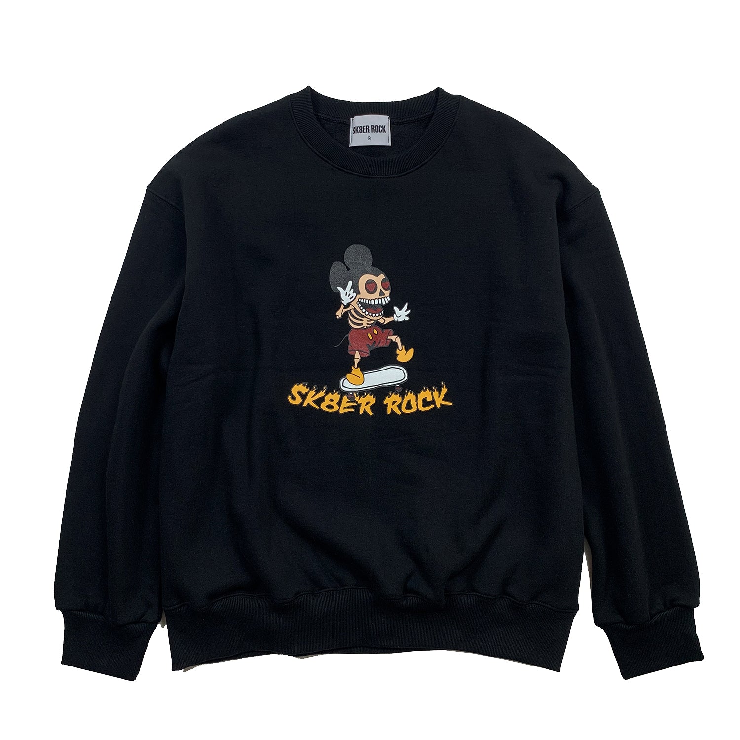 SKELETON MOUSE SWEAT SHIRT BLACK