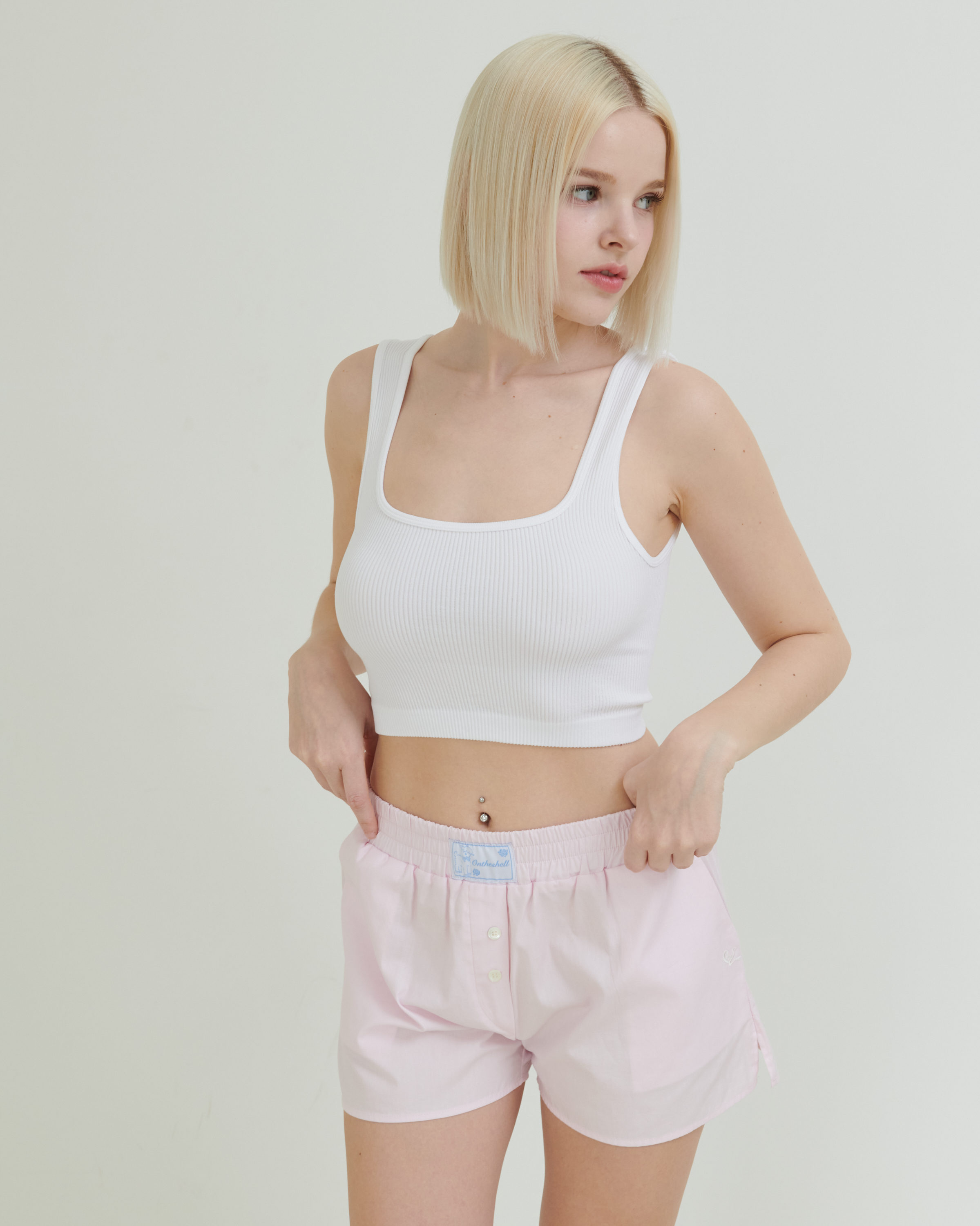 Ontheshell Cotton Pants - Soft Pink