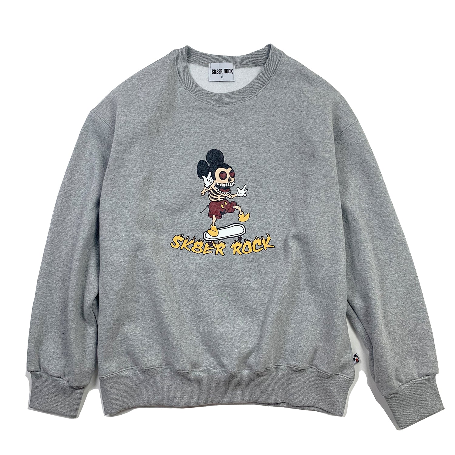 SKELETON MOUSE SWEAT SHIRT GRAY