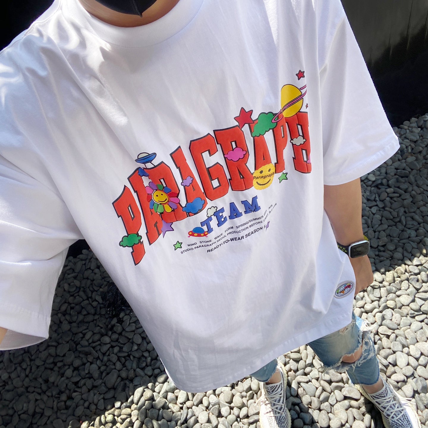 paragraph Smile Happy T-shirt 3color