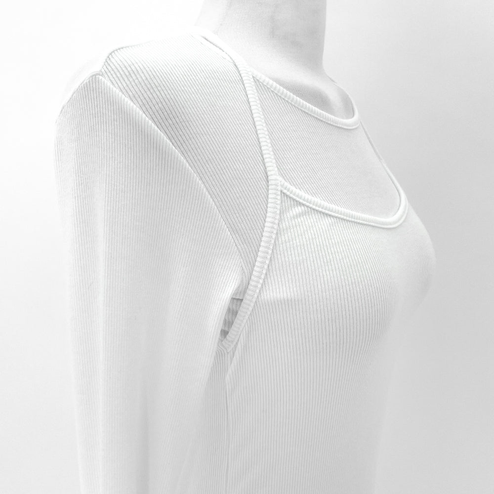 Layered halter long sleeve T-shirts (2 Color)