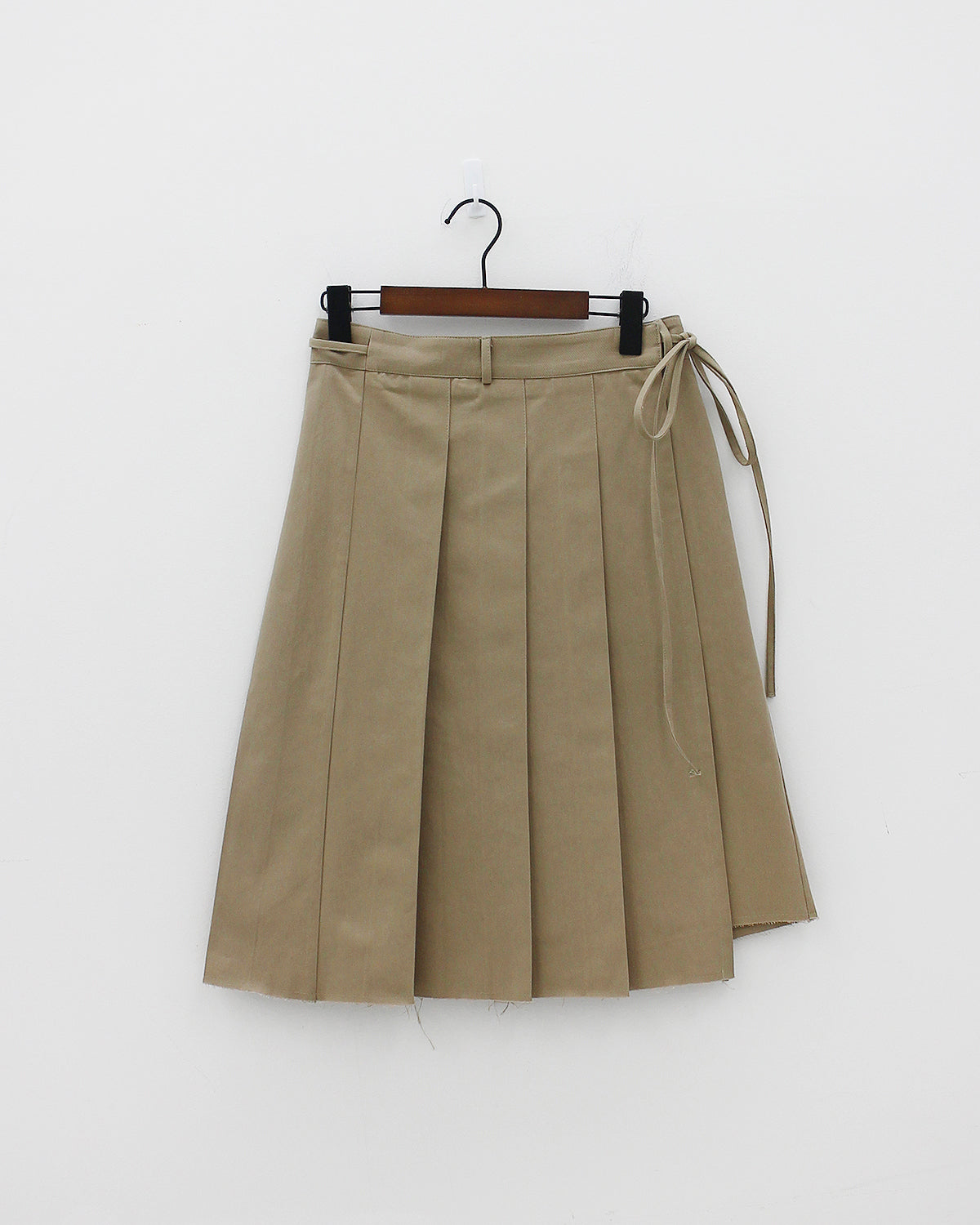 Pleated string wrap skirt (2color)