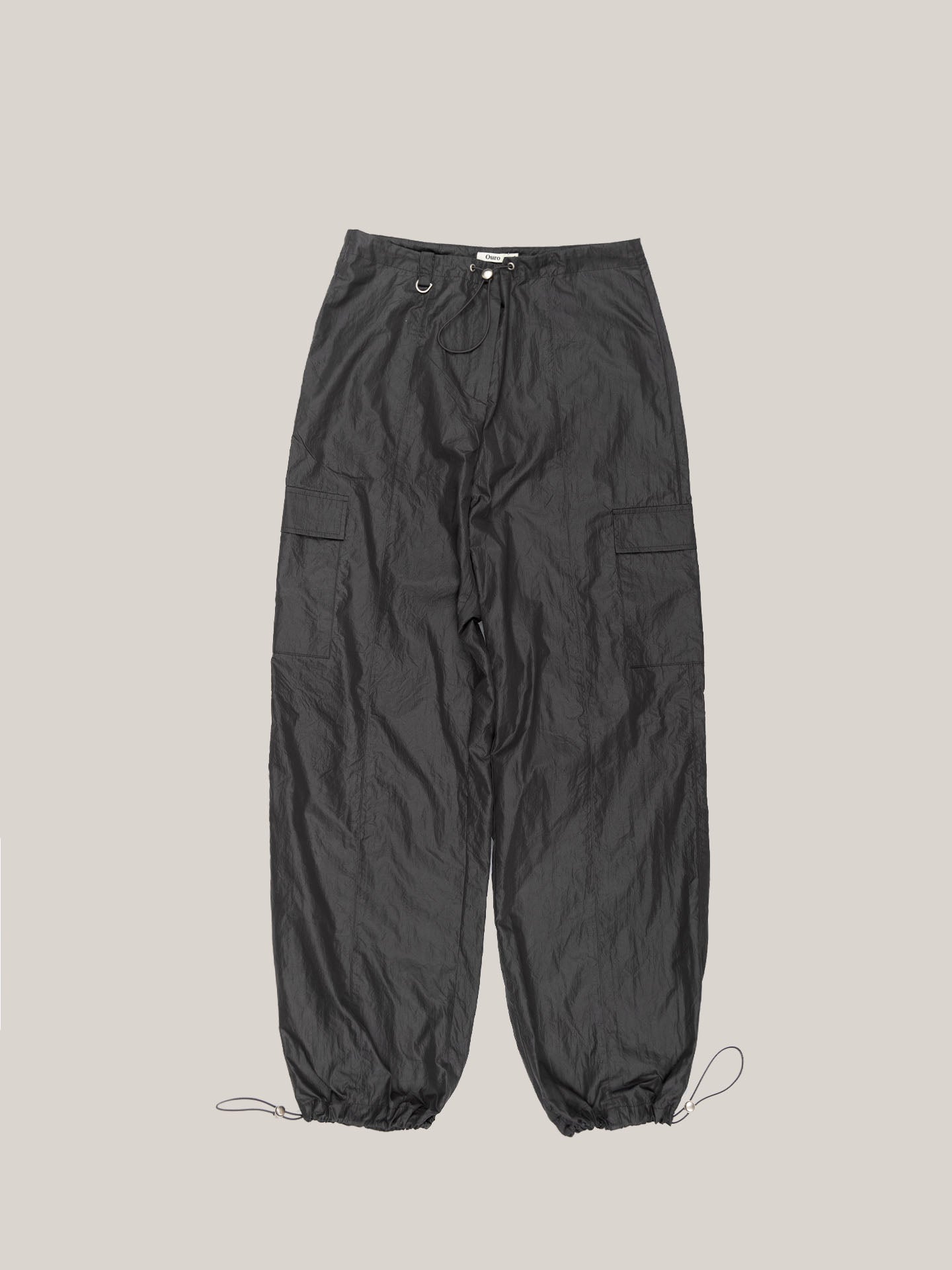 NYLON CARGO PANTS [ CHARCOAL ]