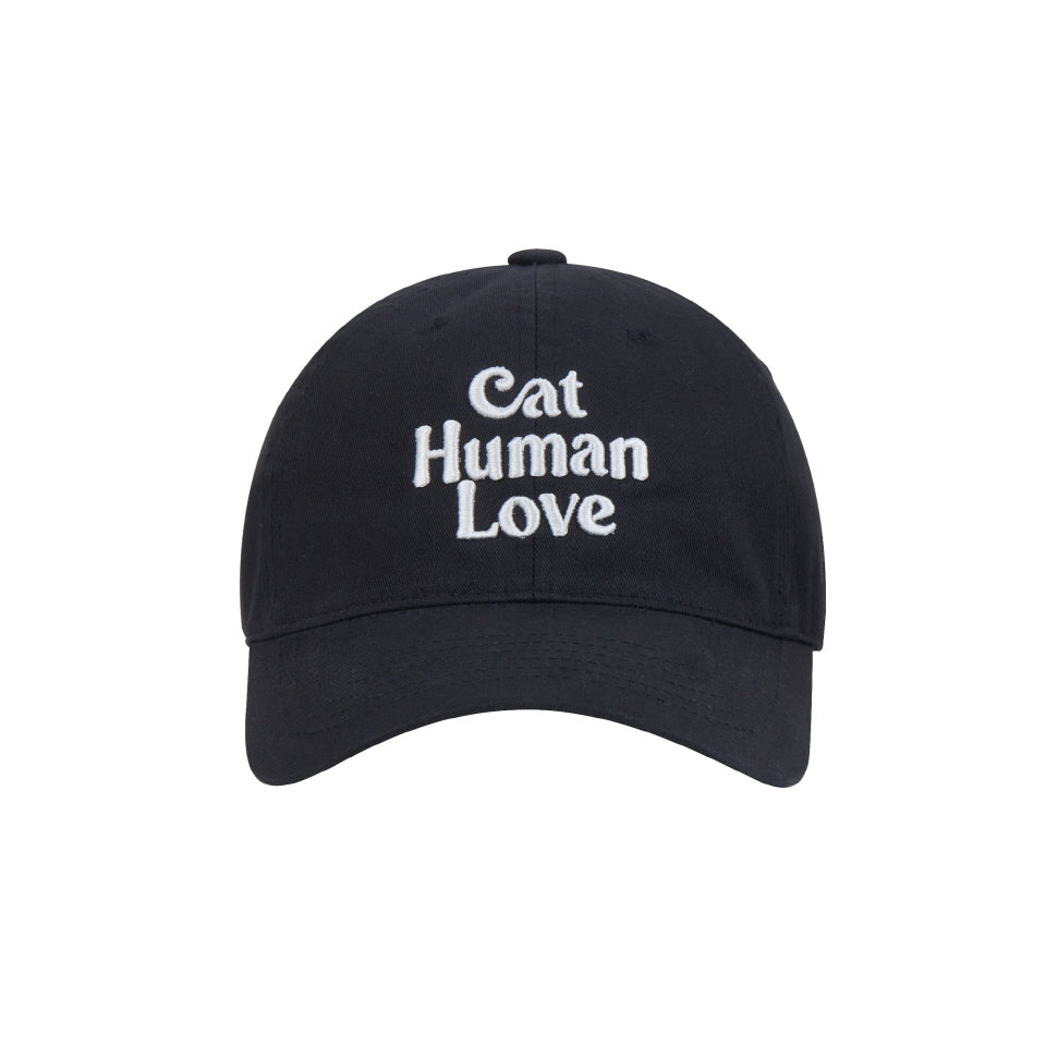 CAT HUMAN LOVE BALL CAP_BLACK