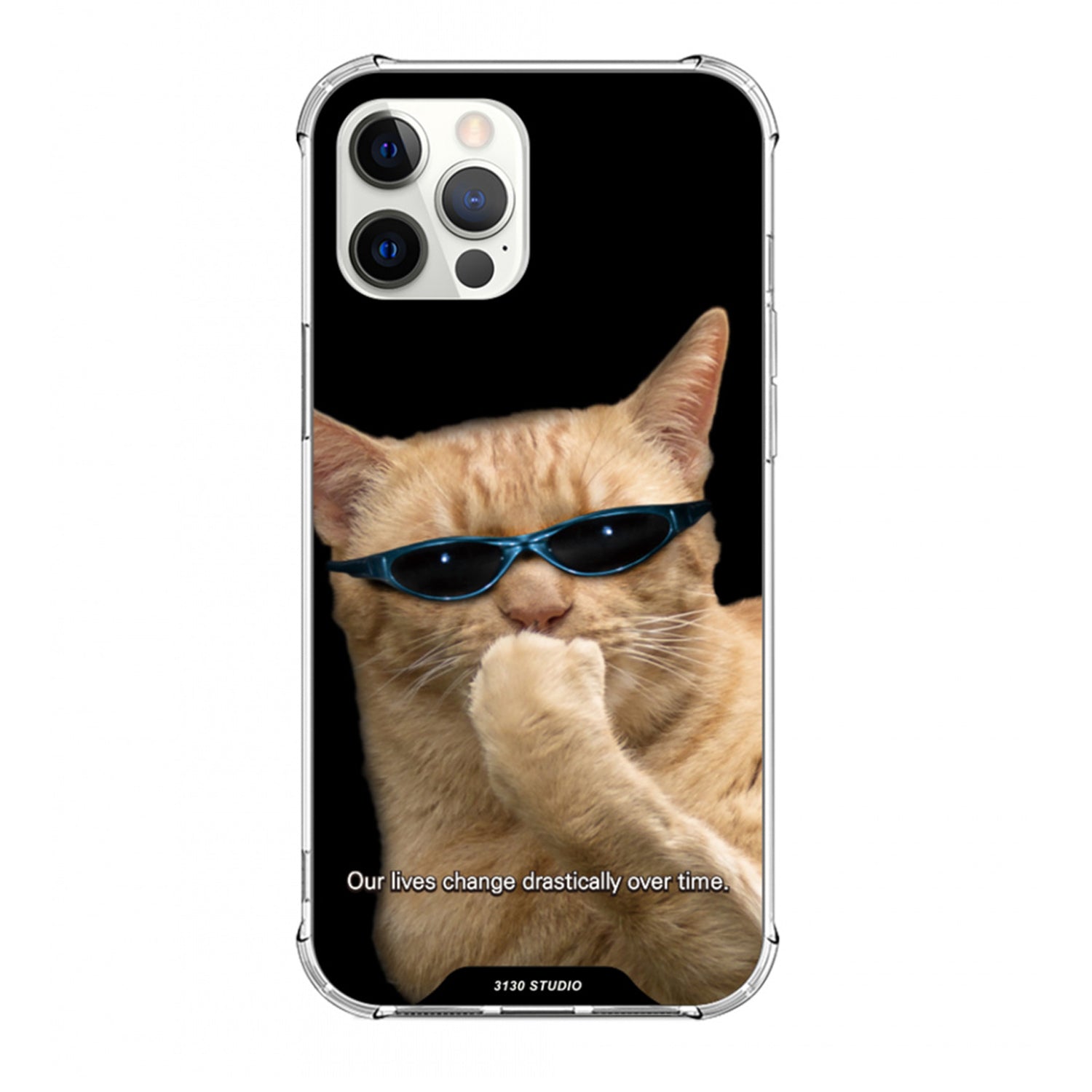 cheeky blue cat case