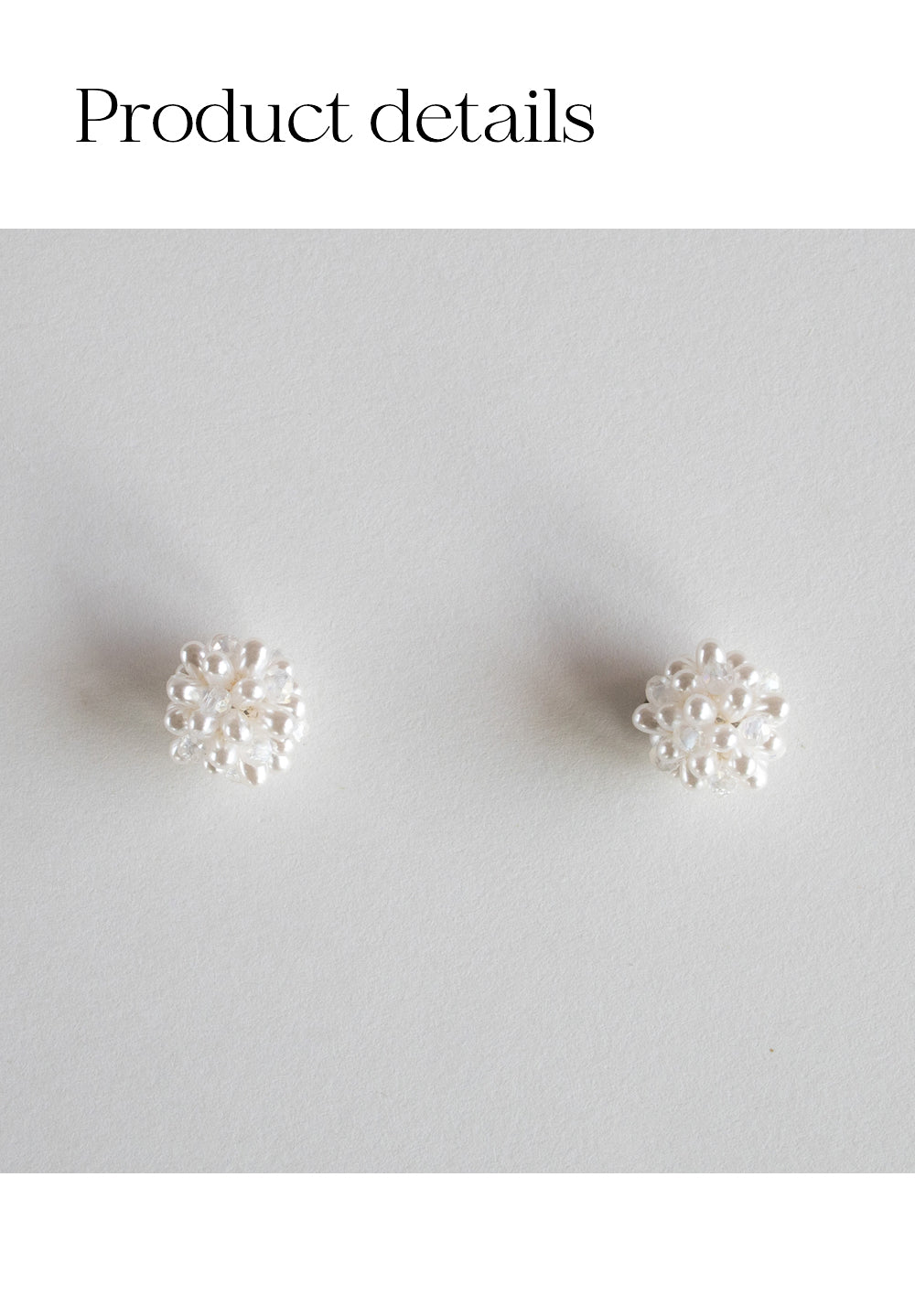 Pearly bouquet earring