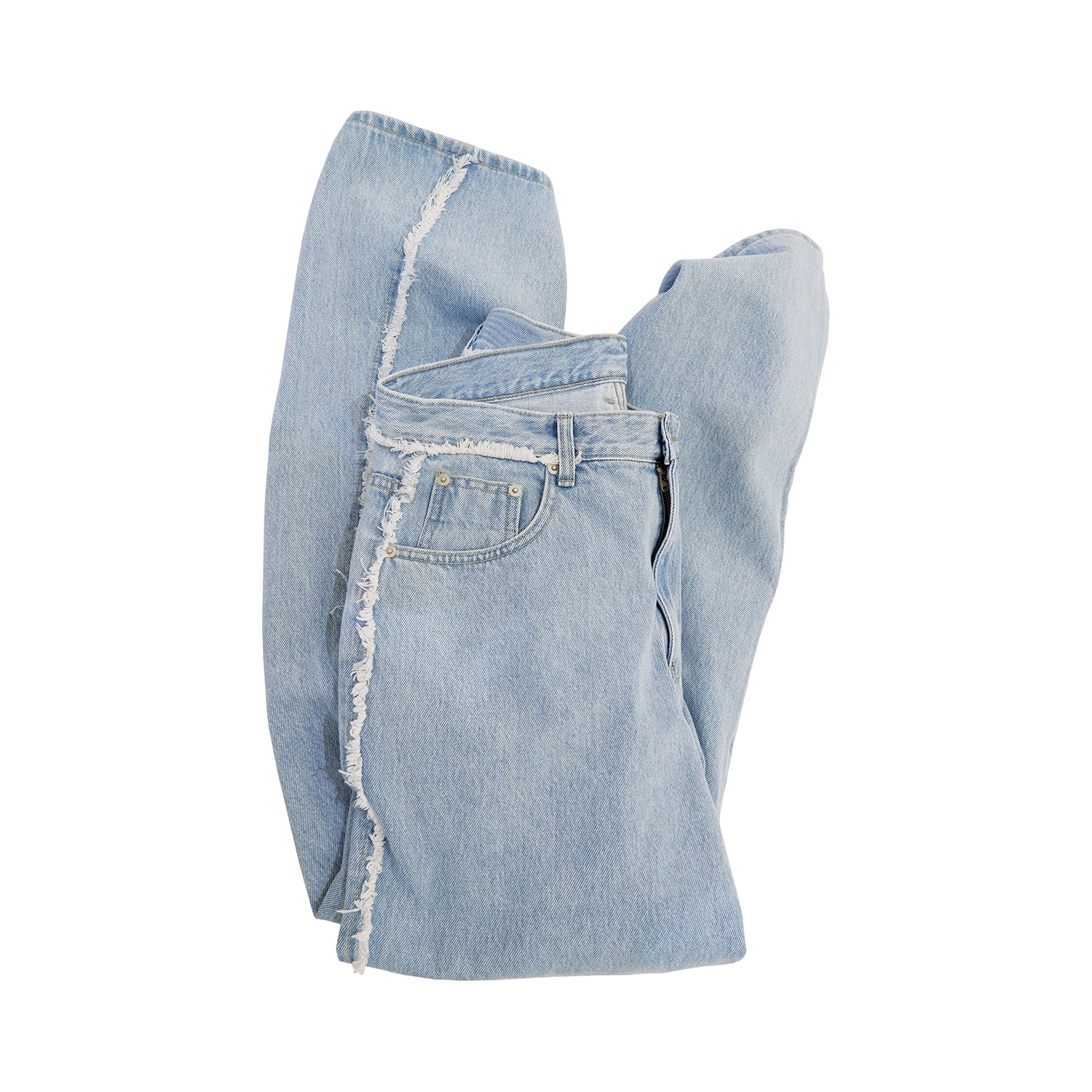 Curved Side Line Denim / Light Blue