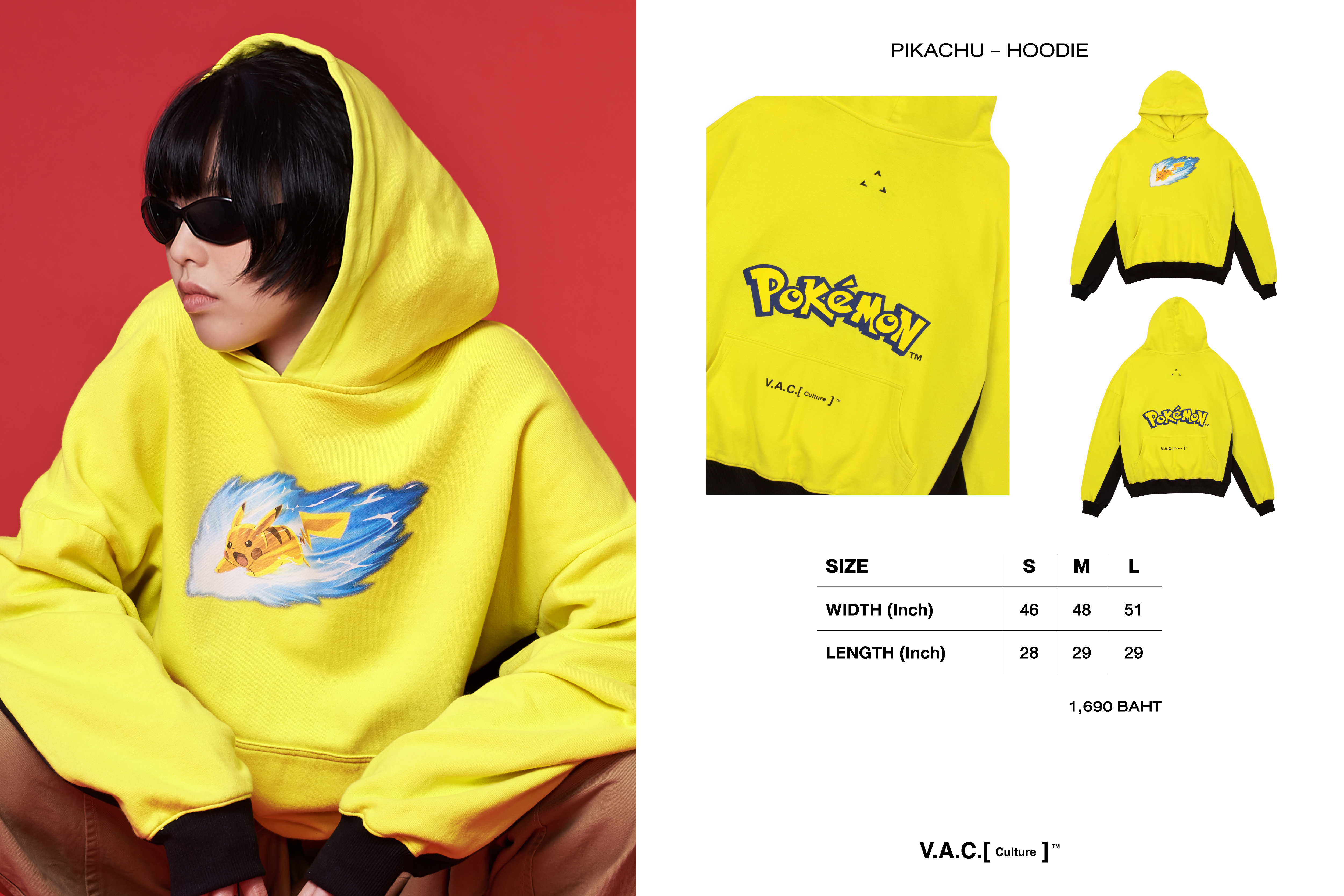 Pokemon Hoodie Yellow - Pokémon