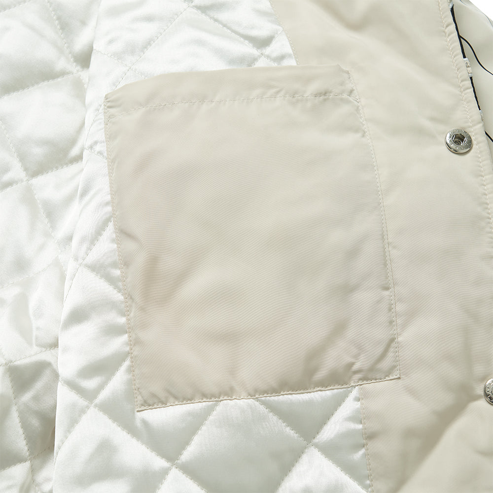 BASEBALL SCRIPT JACKET (IVORY)