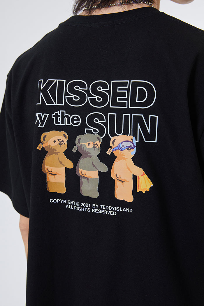 Three tanned Teddy T-shirt