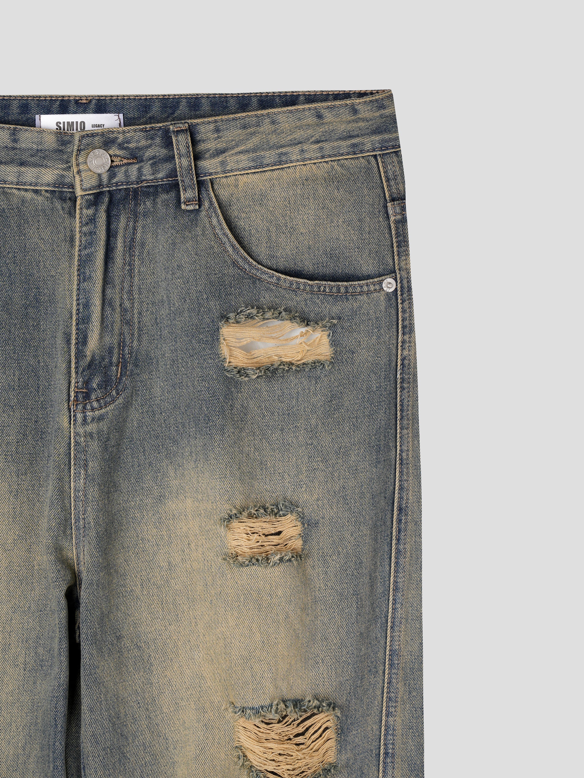 Vintage stone washing jean