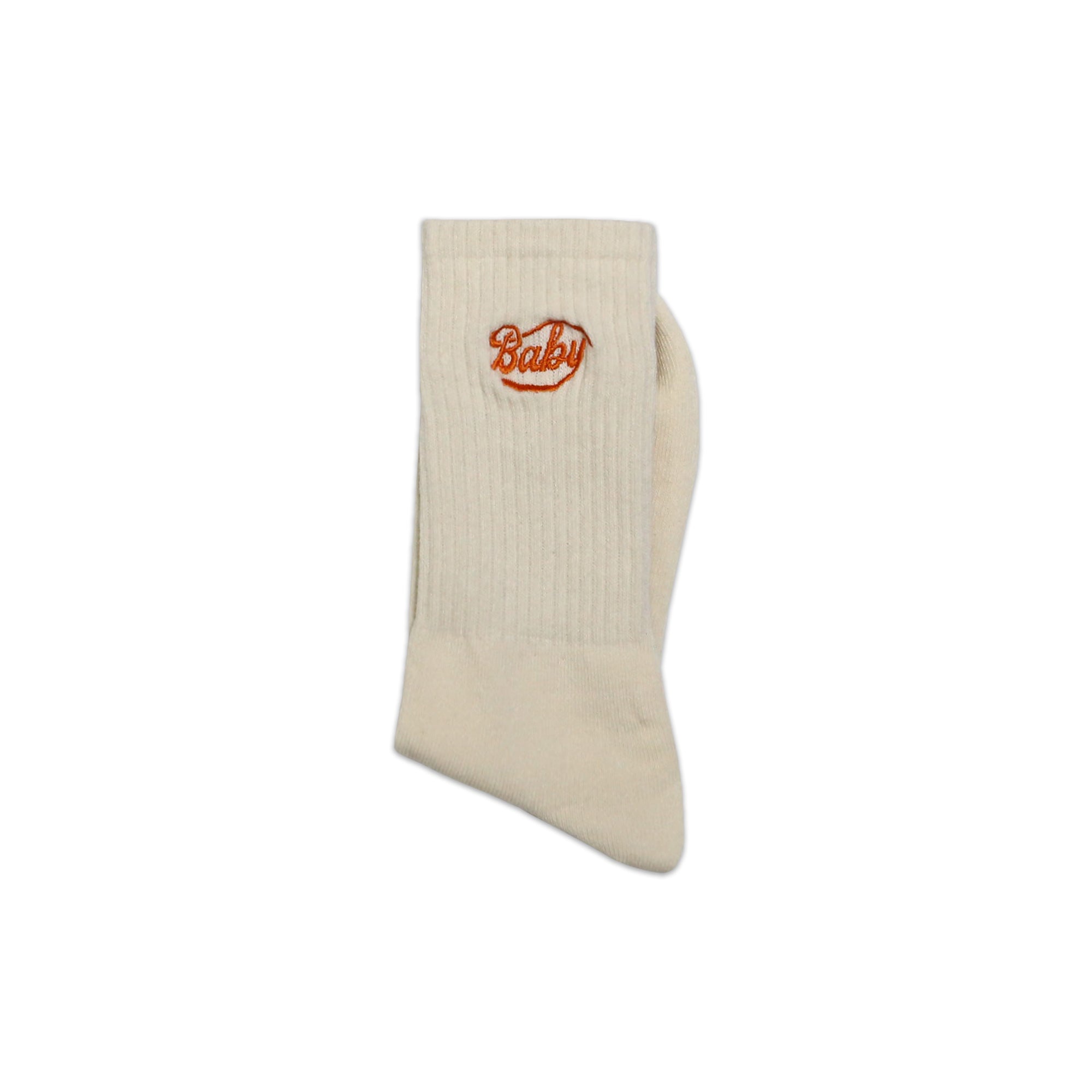 Baby Logo Socks (Ecru