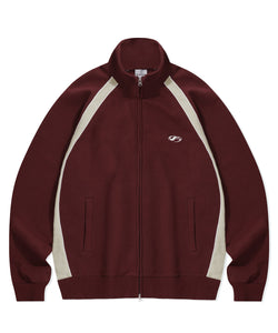 Symbol Logo Training Full Zip Up-Burgundy