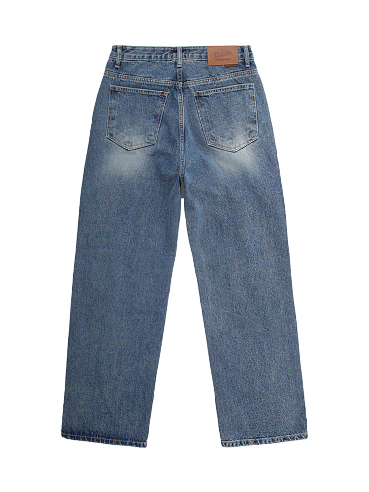 M190 CAT WIDE DENIM PANTS