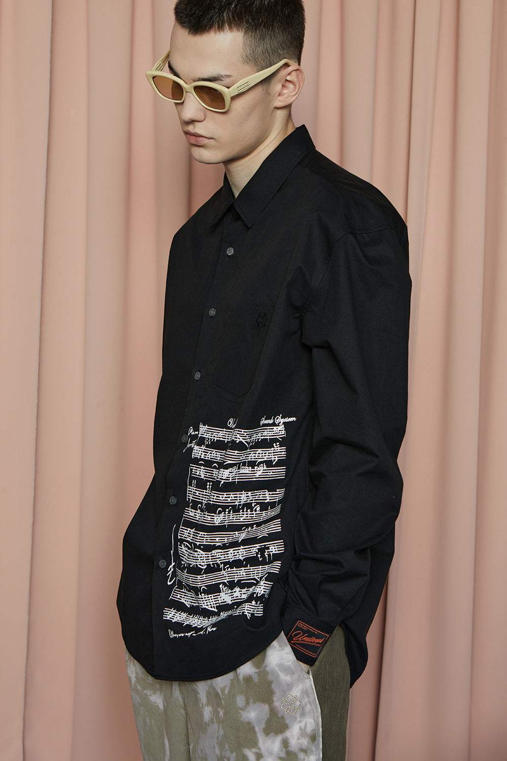 SHEET MUSIC SHIRT / BLACK