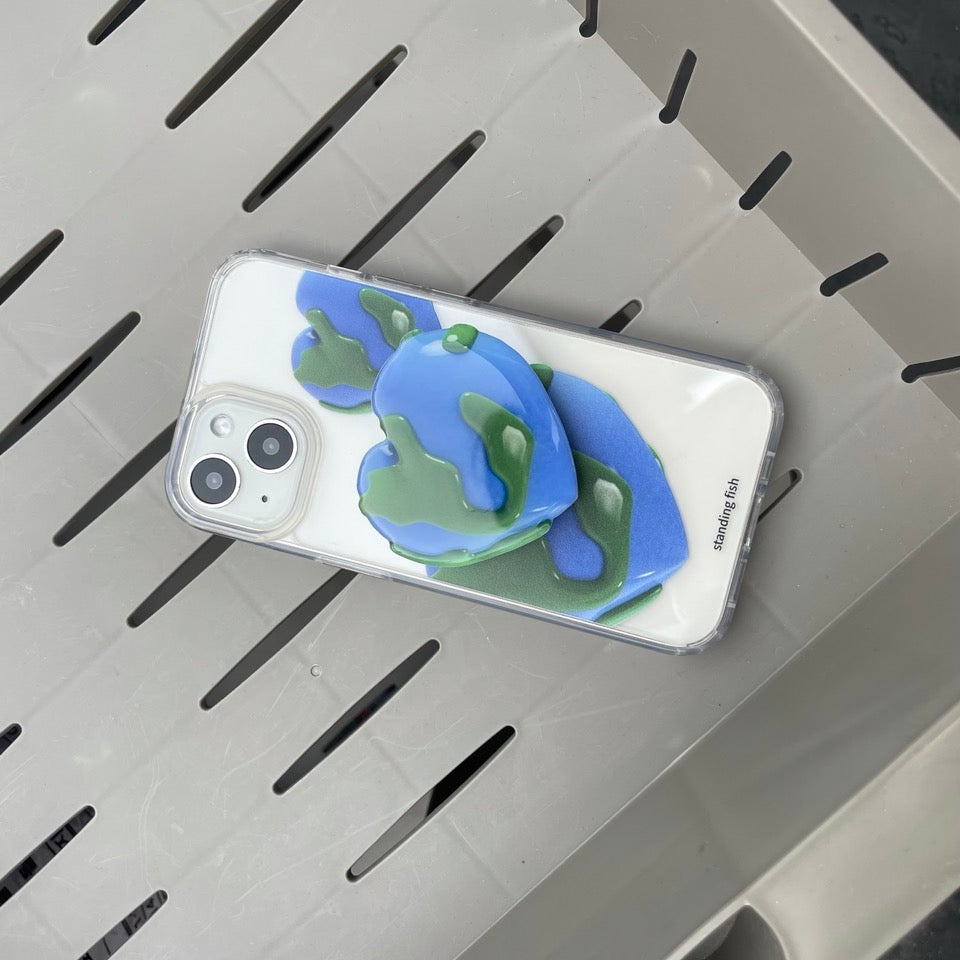 Heart Earth Phone Case (jell hard)