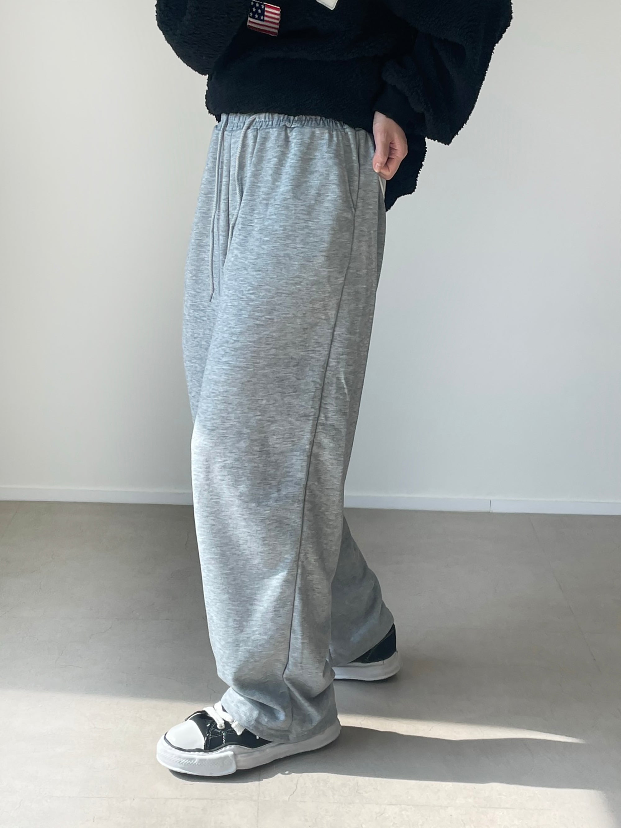 W cotton sweat pants