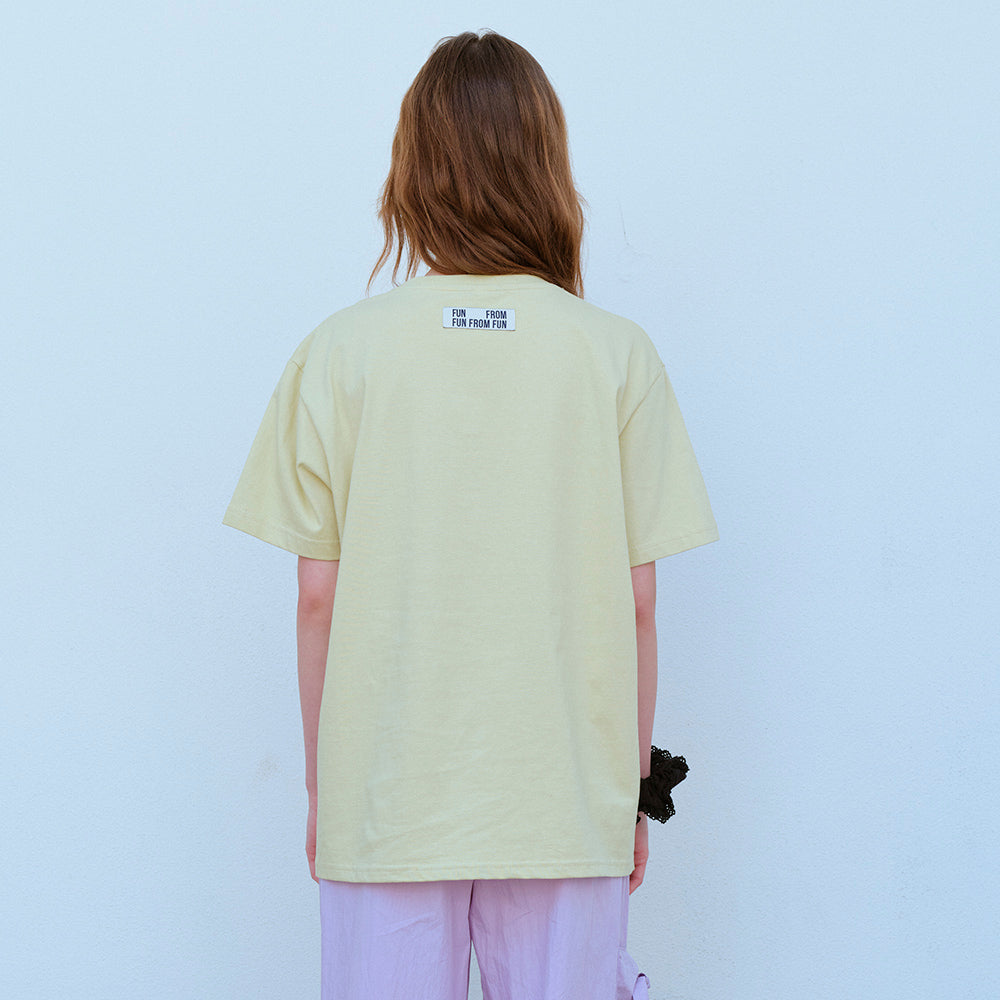  OVERSIZE DARLING TEE, YELLOW PEAR