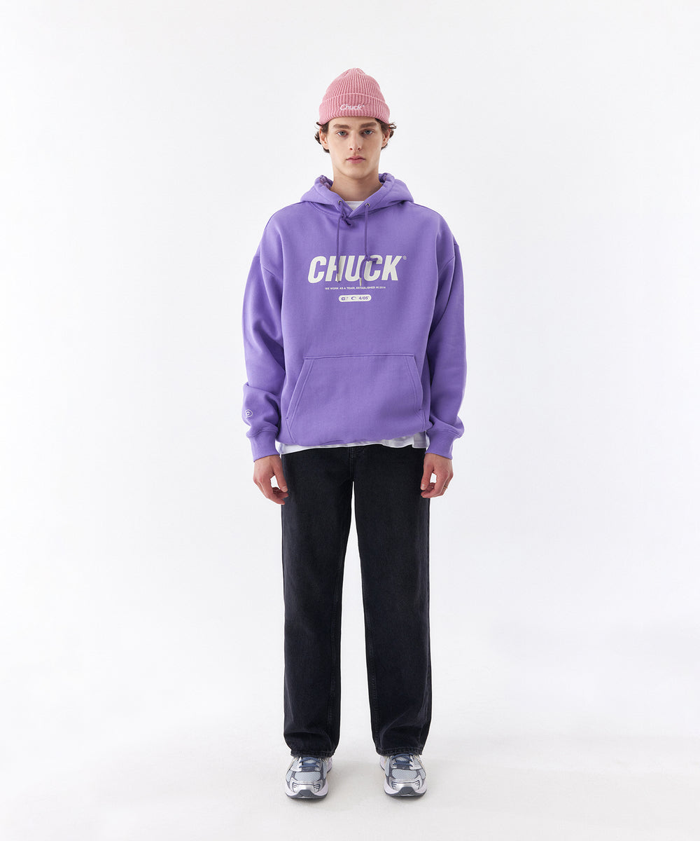 シグネチャーロゴパーカー / CHUCK SIGNATURE LOGO HOODIE (LAVENDER)