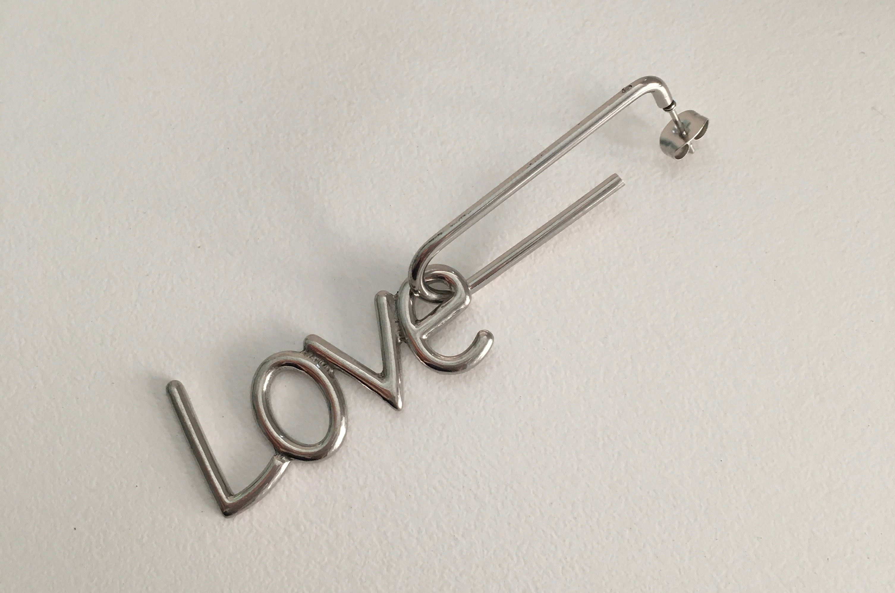Love clip earring