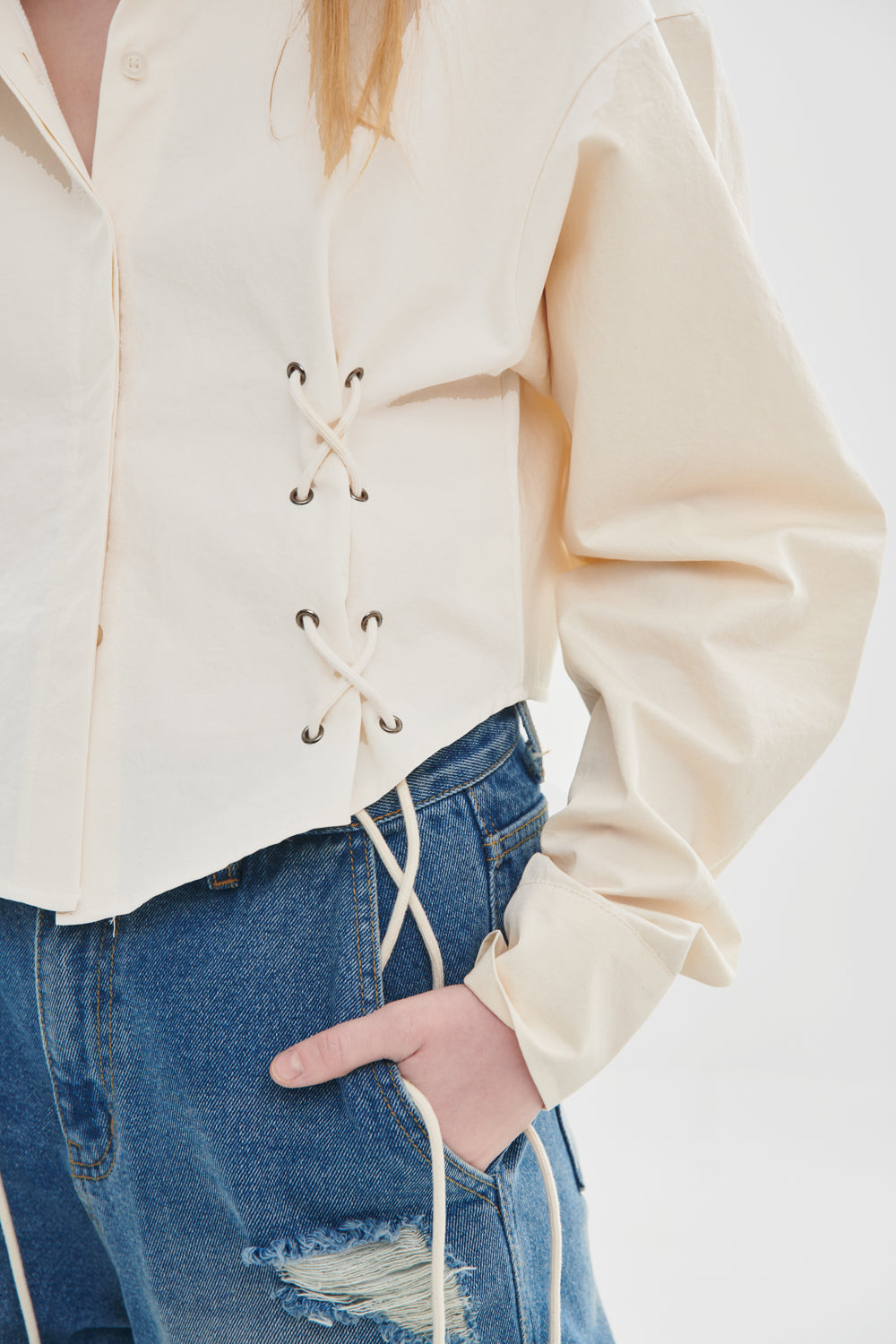 EYELET SHIRT